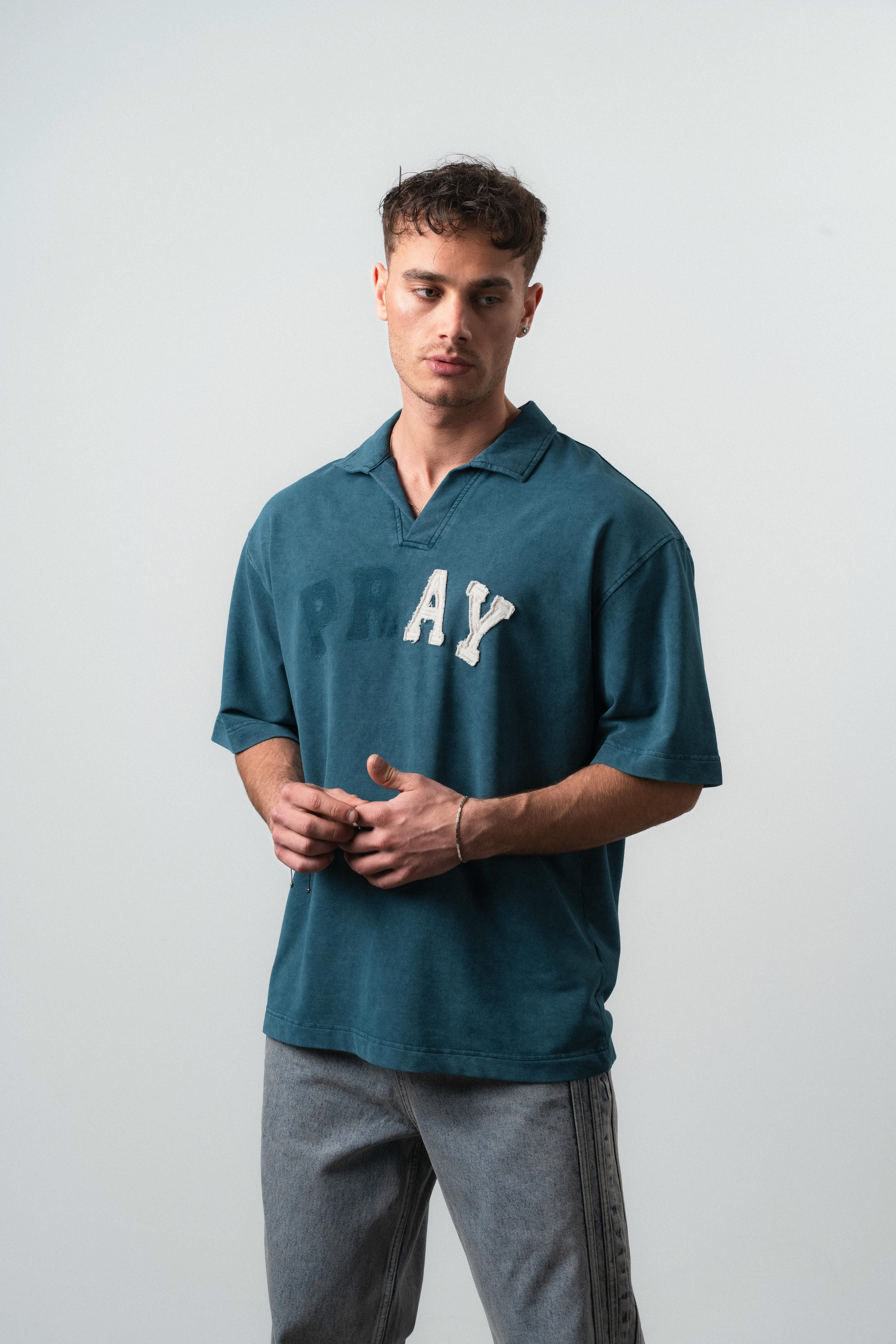 Pray Oversized T-Shirt Emerald