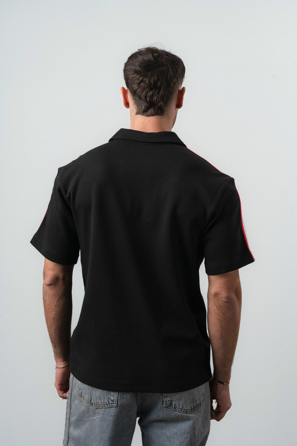 Italia Regular Fit Retro T-Shirt Black