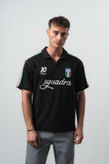 Italia Regular Fit Retro T-Shirt Black