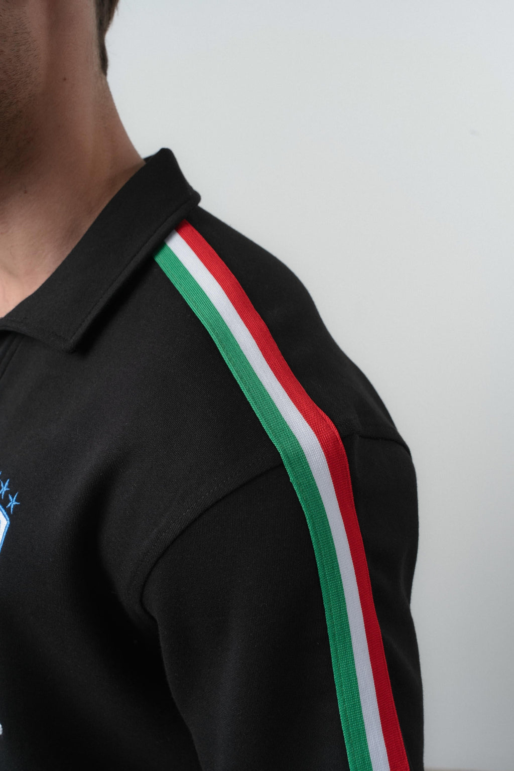 Italia Regular Fit Retro T-Shirt Black