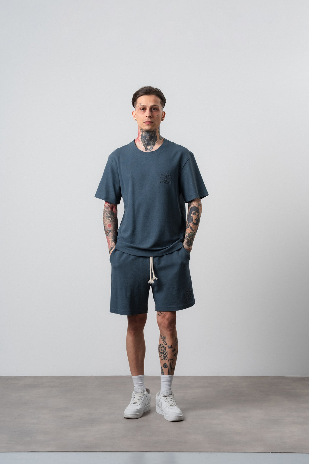 Res Regular Fit Set Petrol Blue