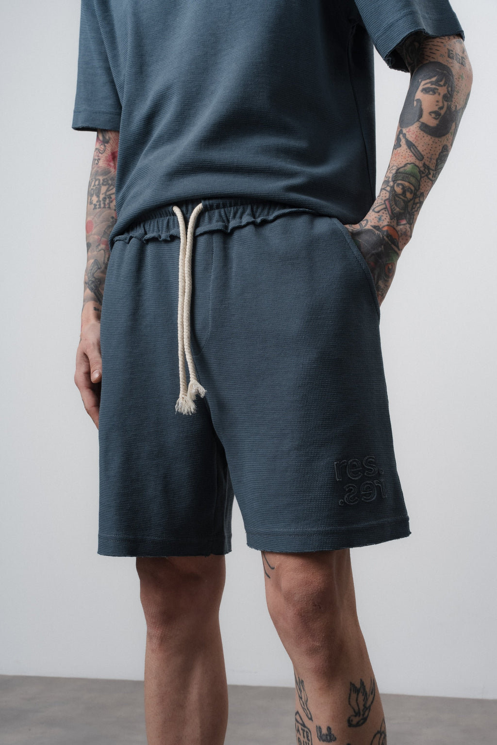 Res Regular Fit Set Petrol Blue
