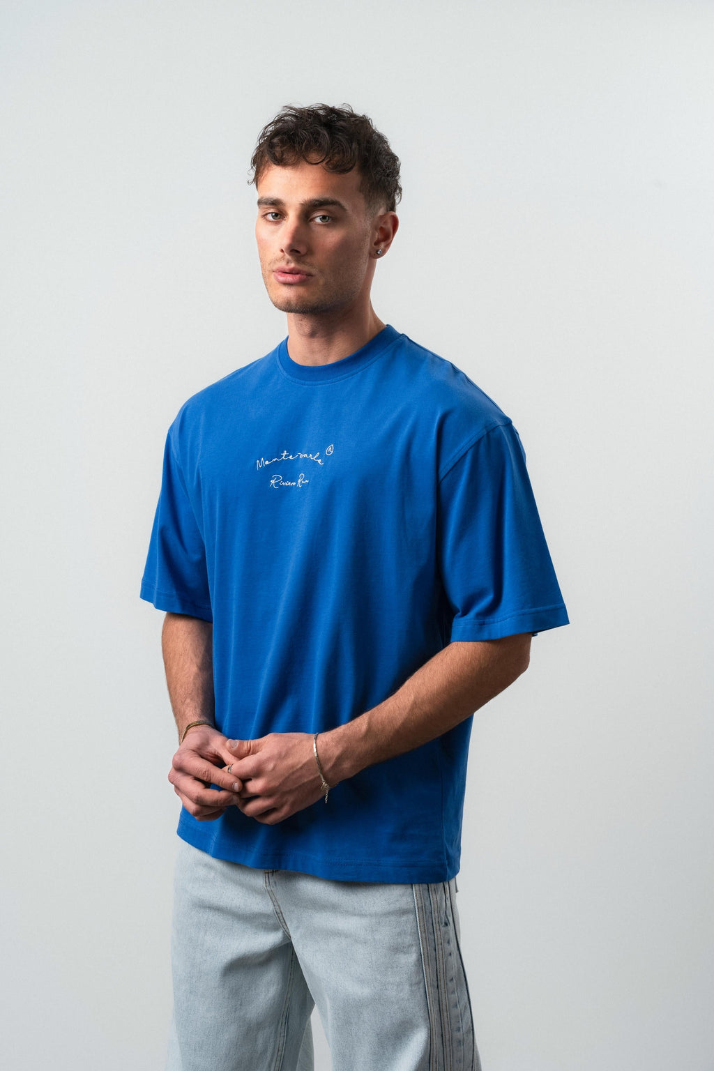 Monte Carlo Oversized T-Shirt Blue
