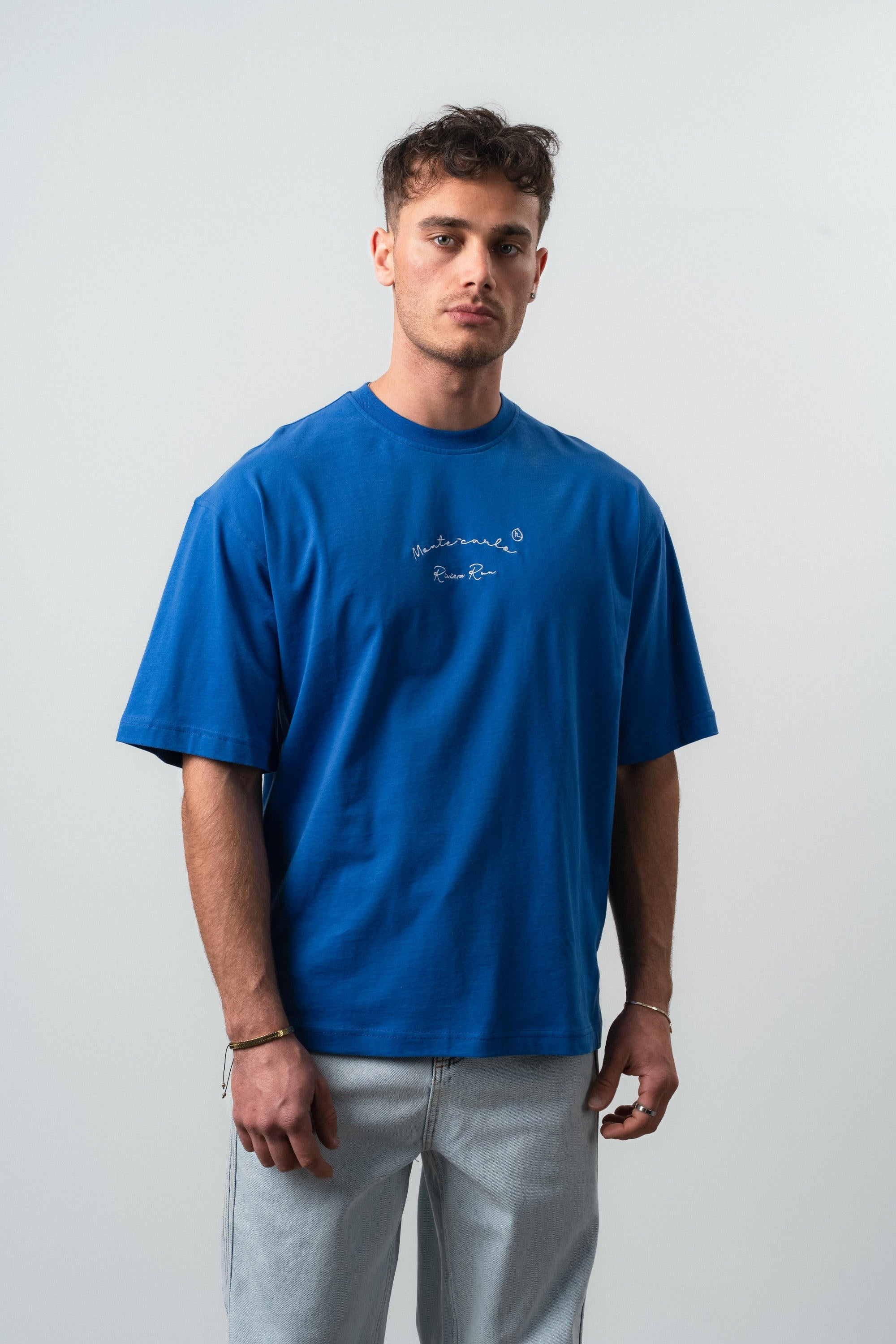 Monte Carlo Oversized T-Shirt Blue