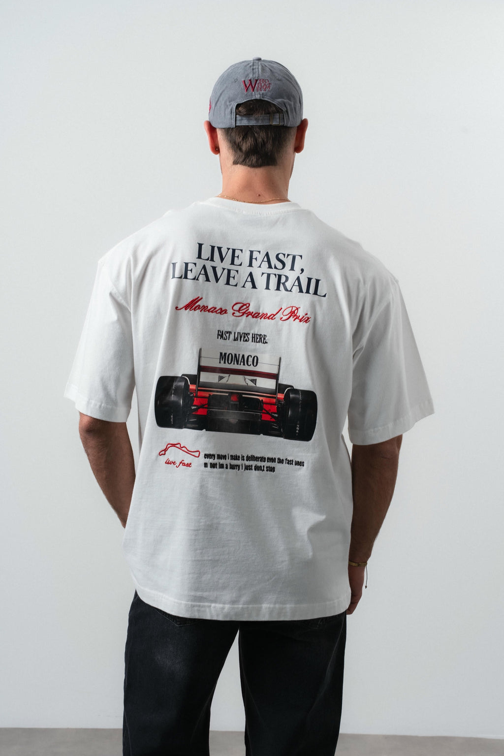Live Fast Oversized T-Shirt Ecru
