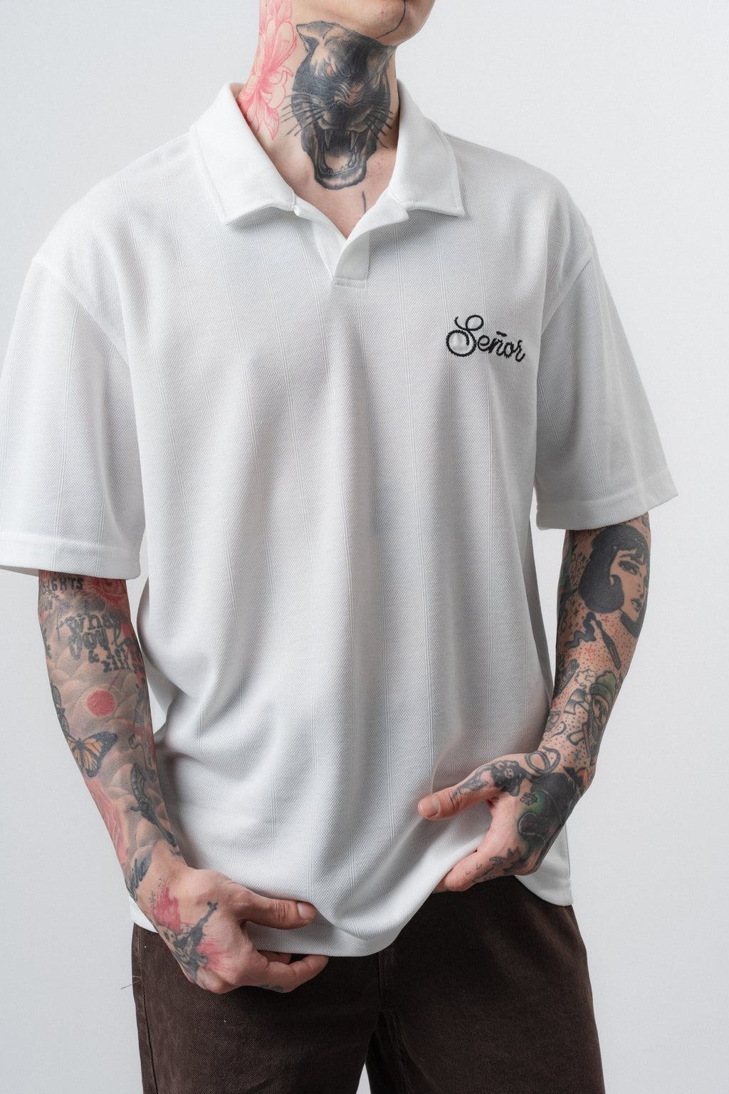 Senor Regular Fit Polo T-Shirt Ecru