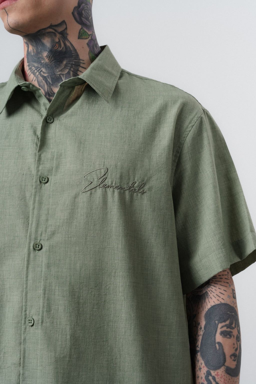 Elementals Oversized Shirt Khaki