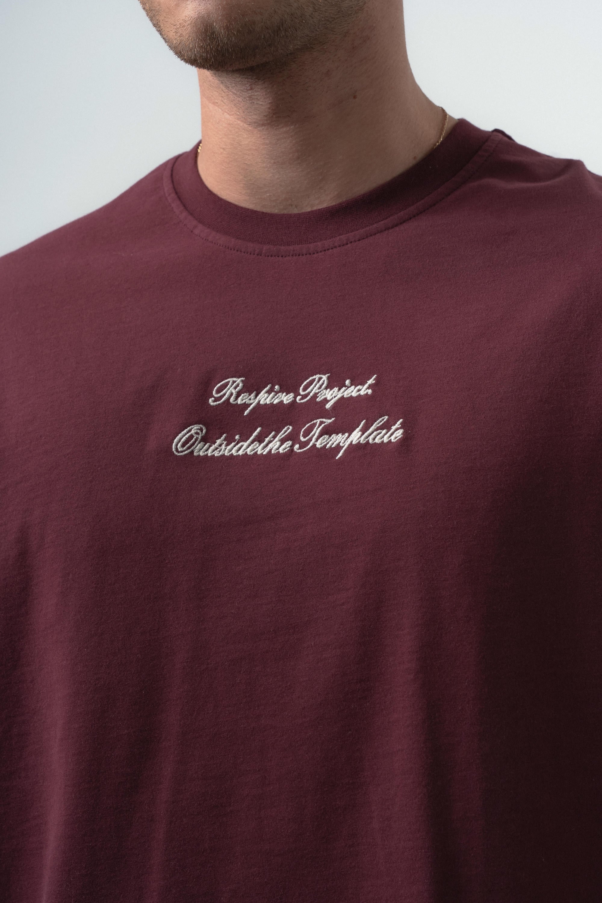 Res Project Oversized T-Shirt Burgundy