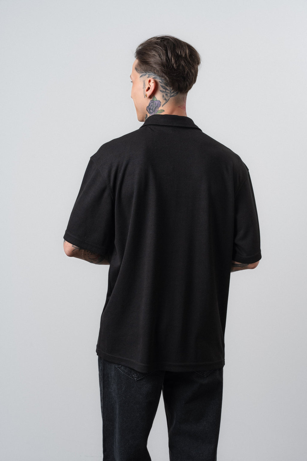 Senor Regular Fit Polo T-Shirt Black