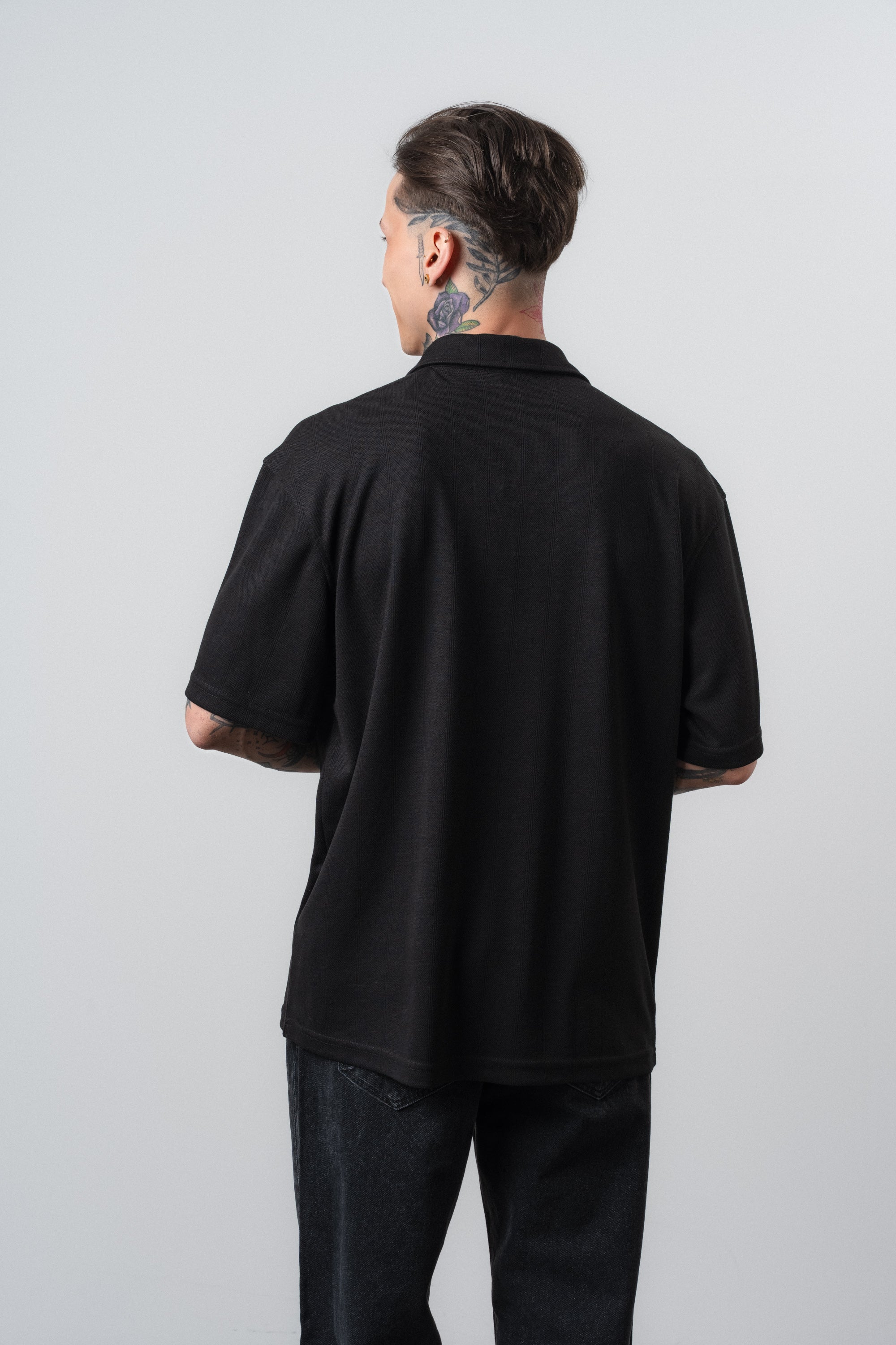 Senor Regular Fit Polo T-Shirt Black