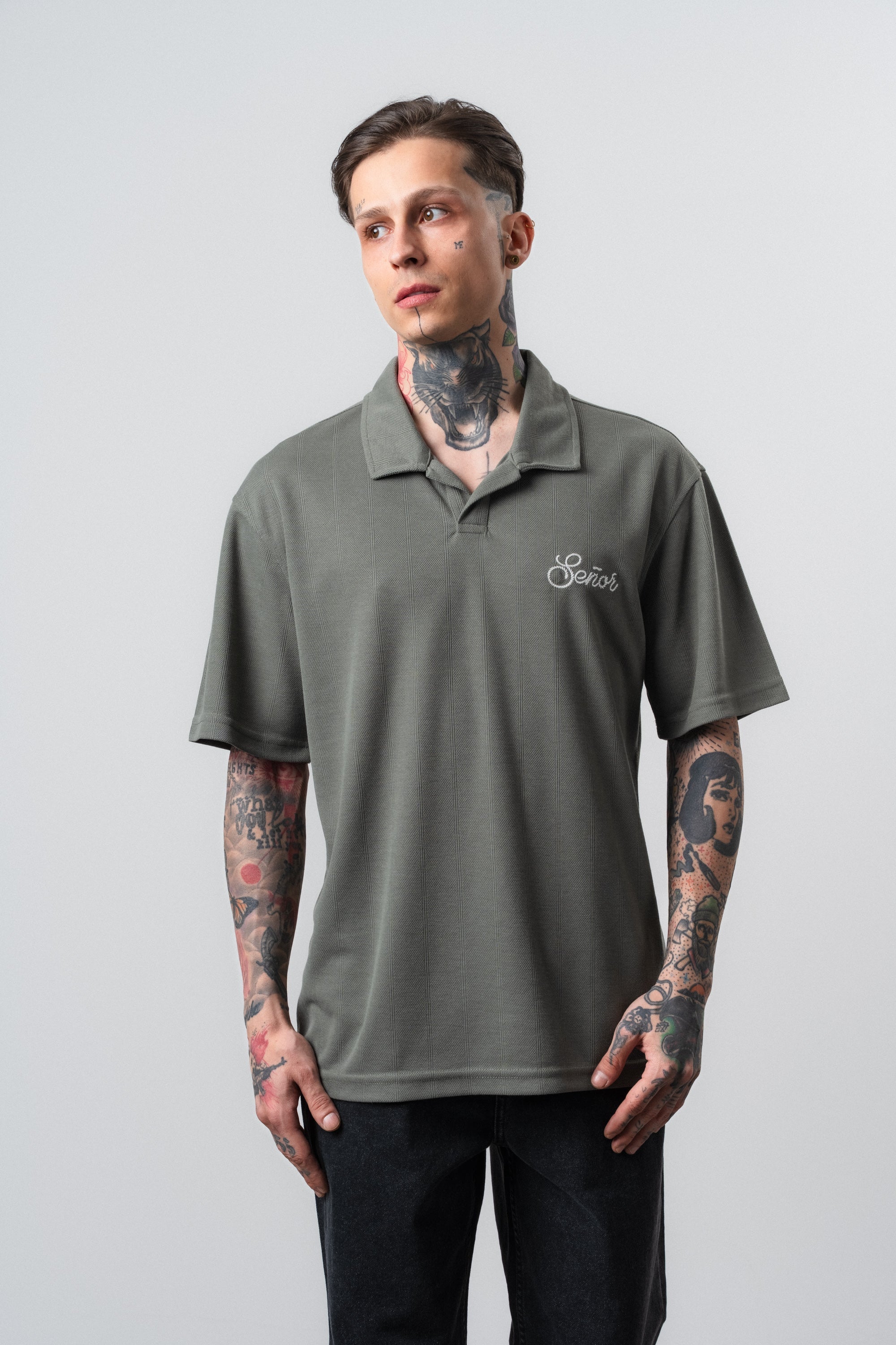 Senor Regular Fit Polo T-Shirt Khaki