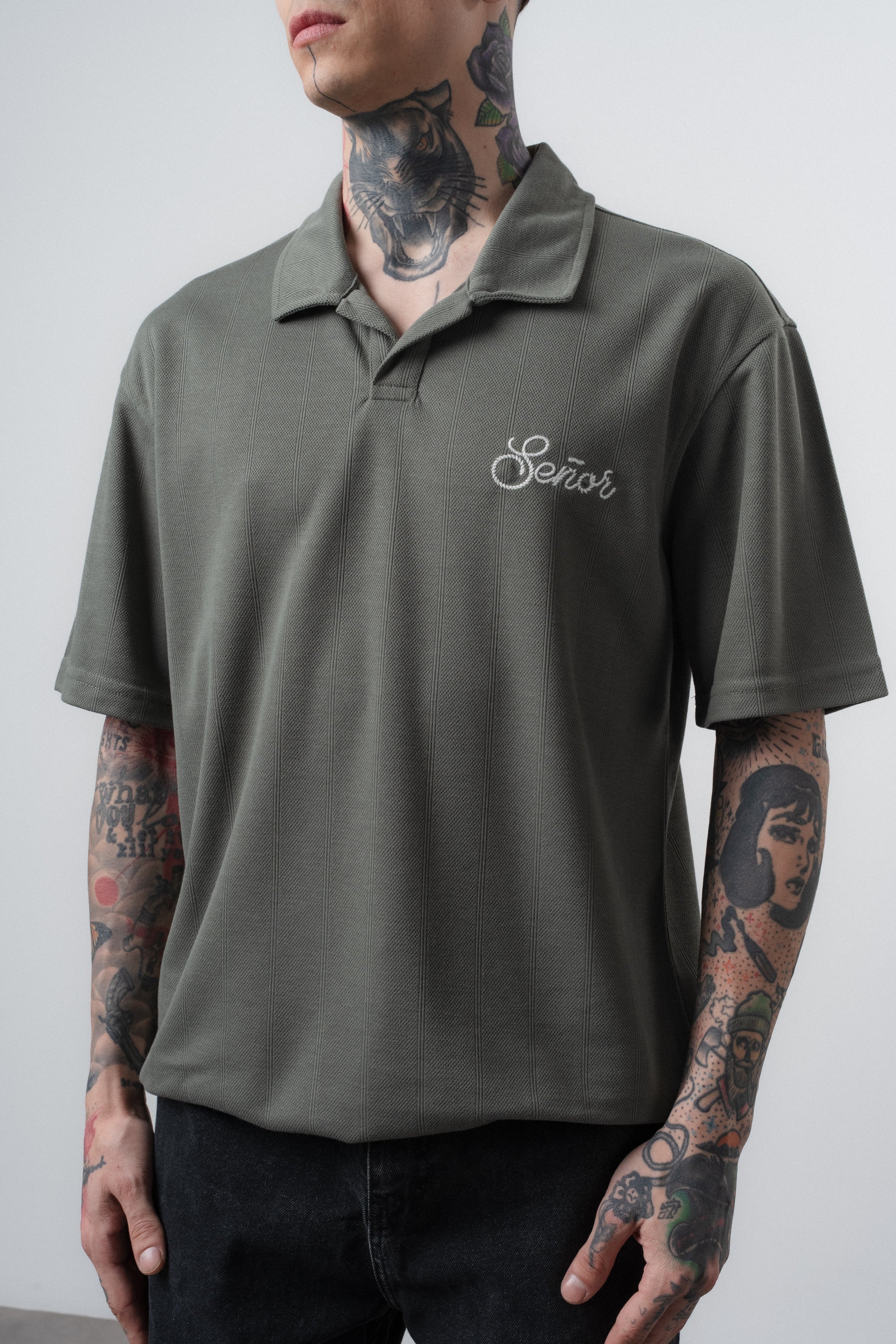 Senor Regular Fit Polo T-Shirt Khaki
