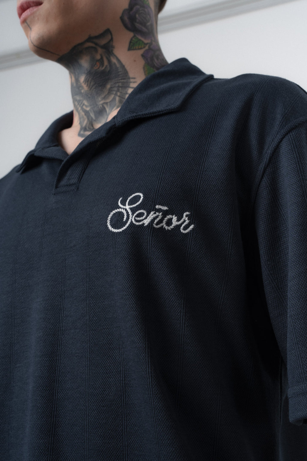 Senor Regular Fit Polo T-Shirt Navy