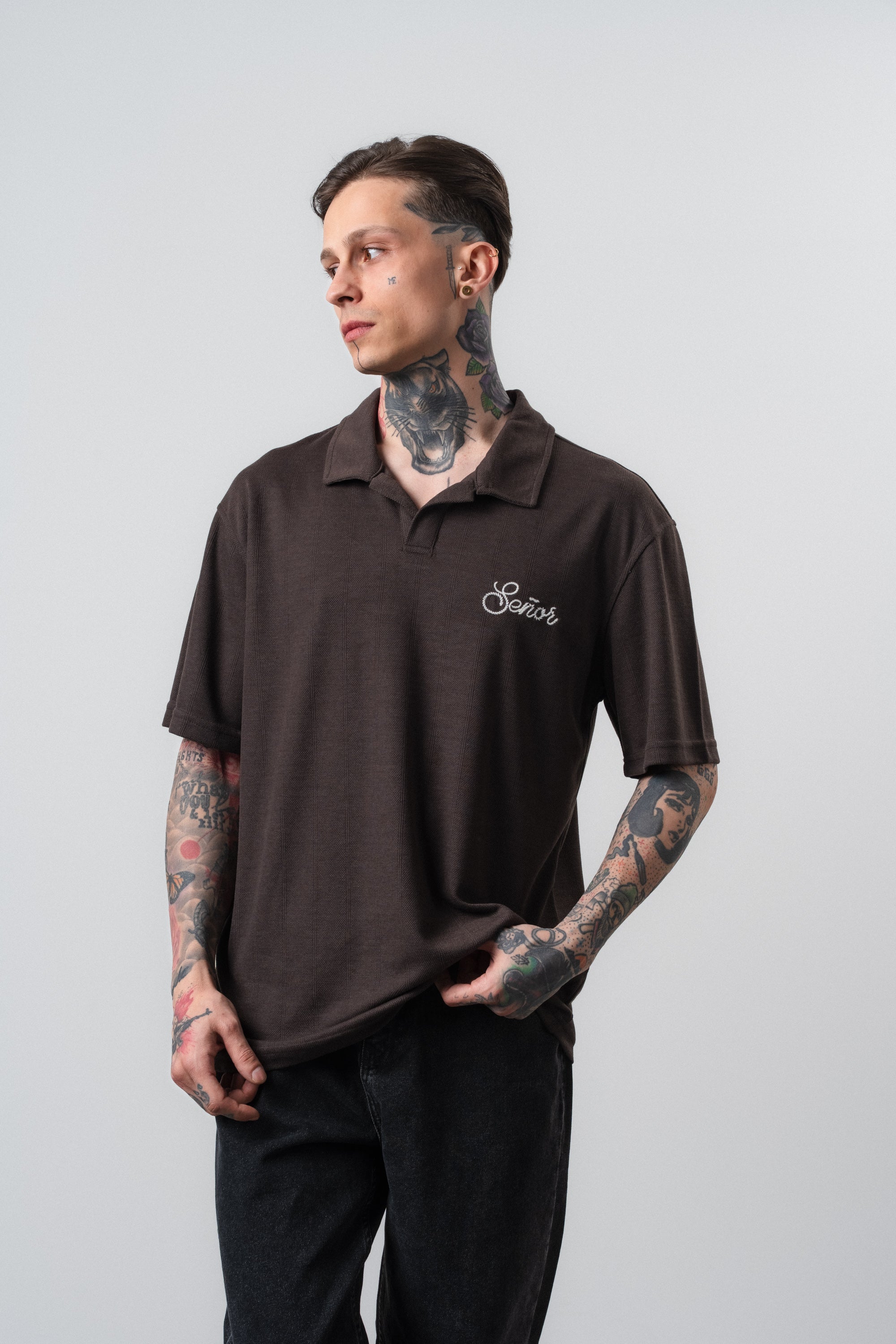 Senor Regular Fit Polo T-Shirt Brown