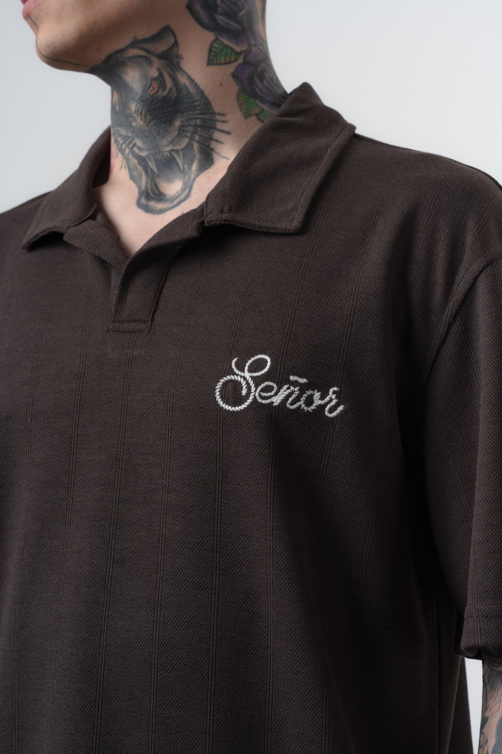 Senor Regular Fit Polo T-Shirt Brown