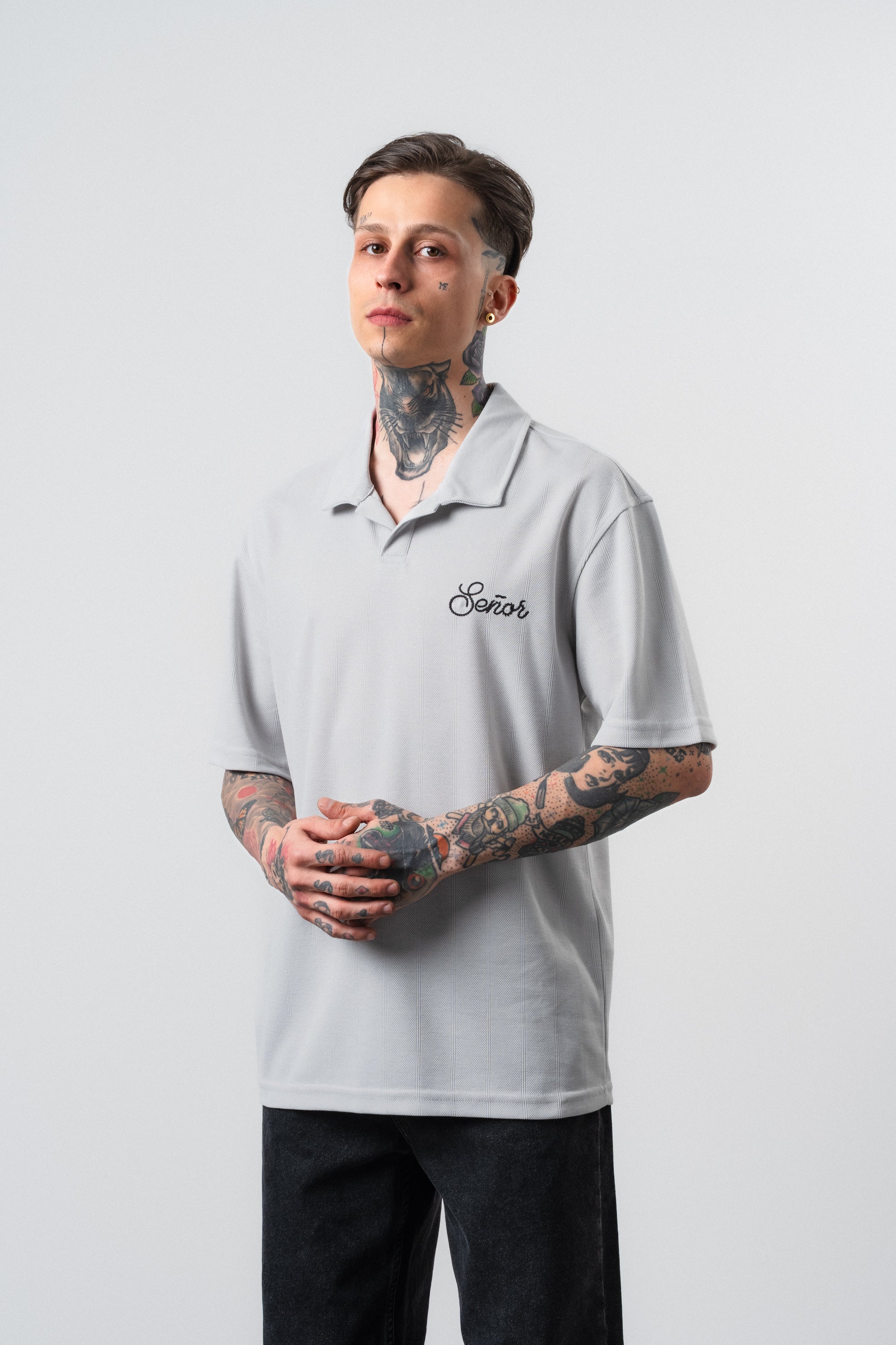 Senor Regular Fit Polo T-Shirt Gray
