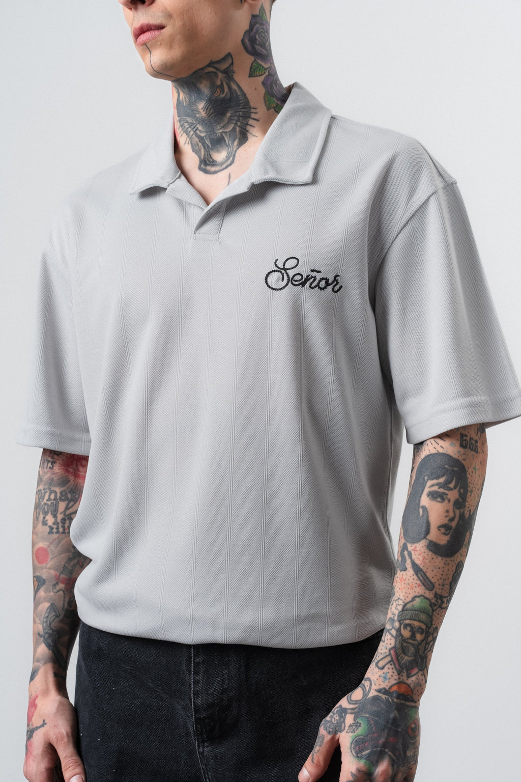 Senor Regular Fit Polo T-Shirt Gray
