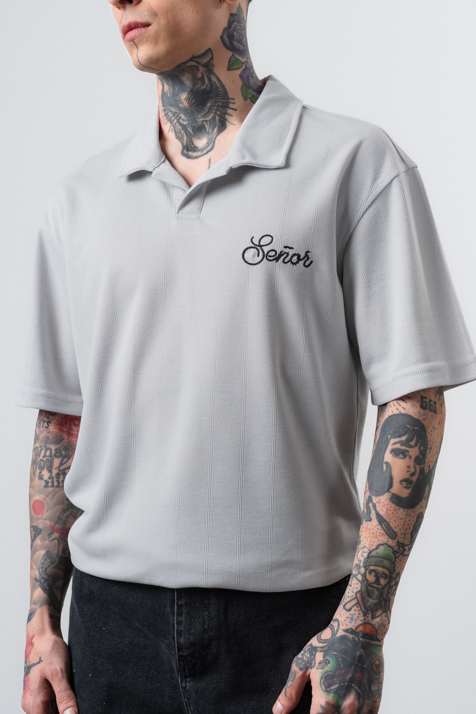 Senor Regular Fit Polo T-Shirt Gray