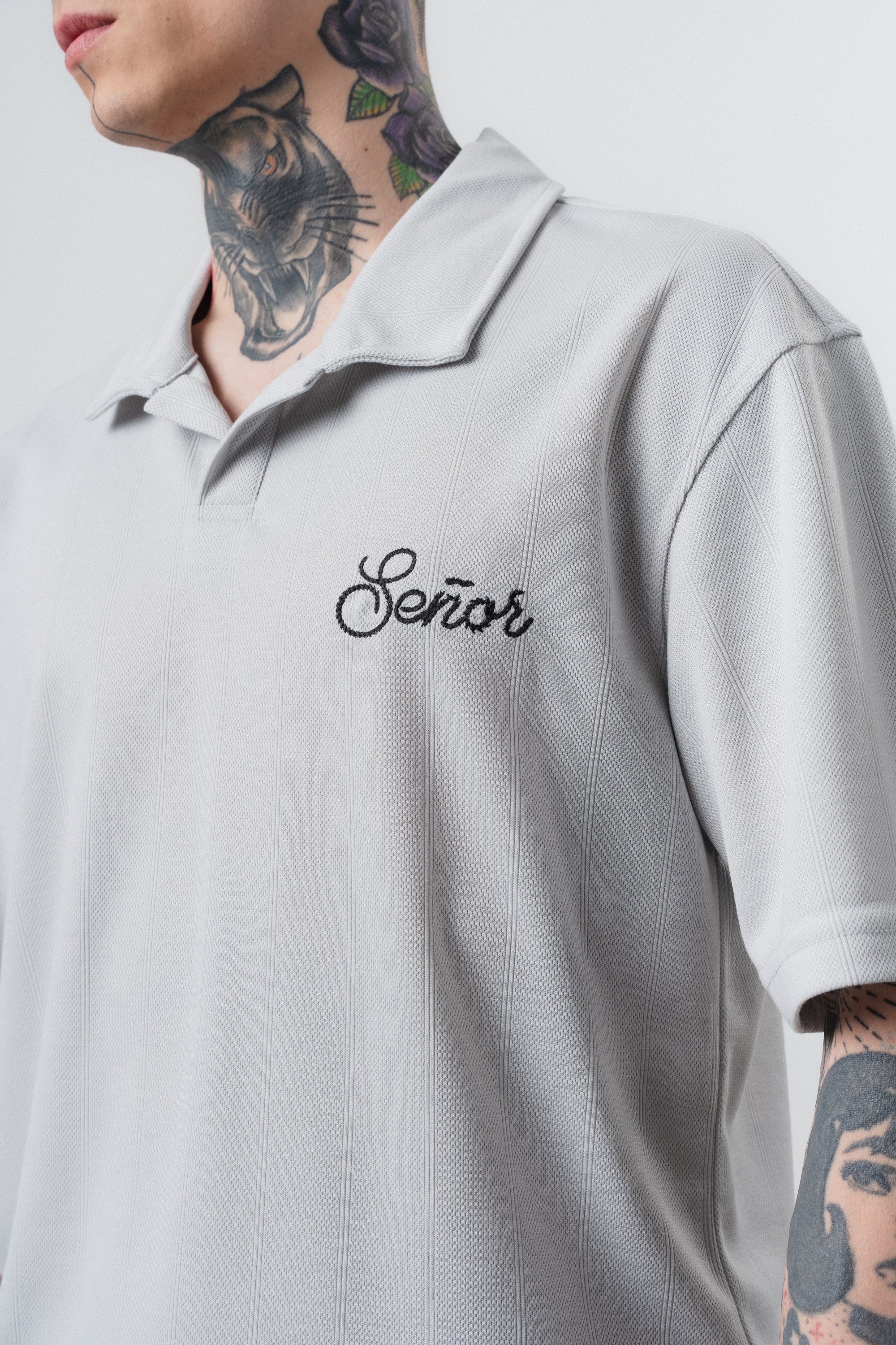 Senor Regular Fit Polo T-Shirt Gray