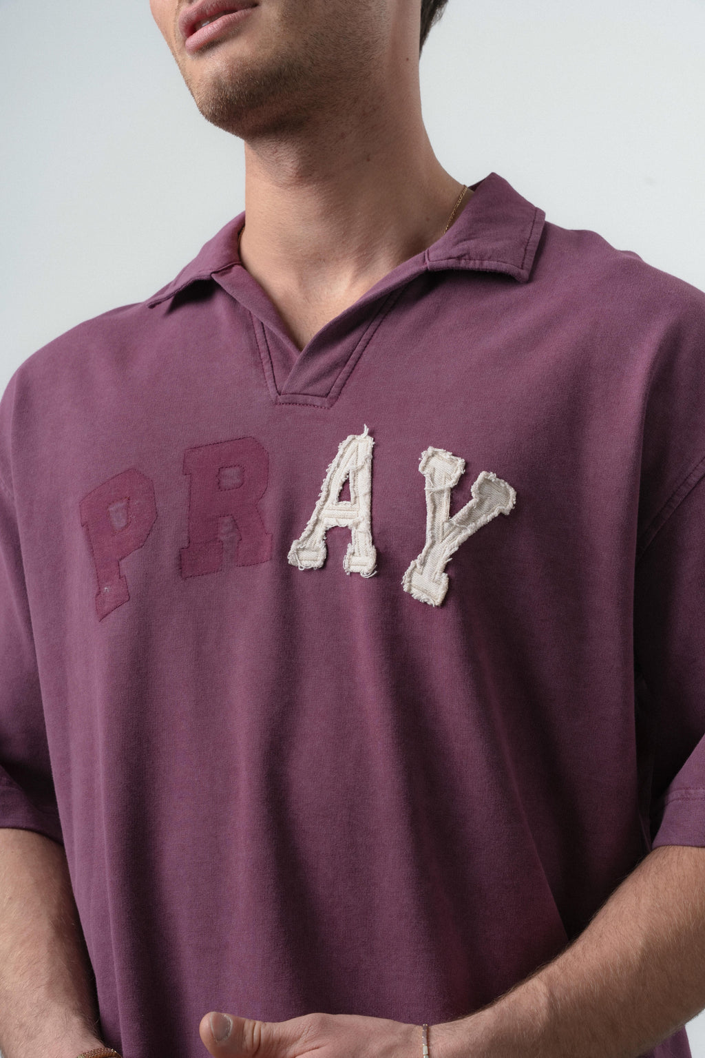 Pray Oversized T-Shirt Cherry