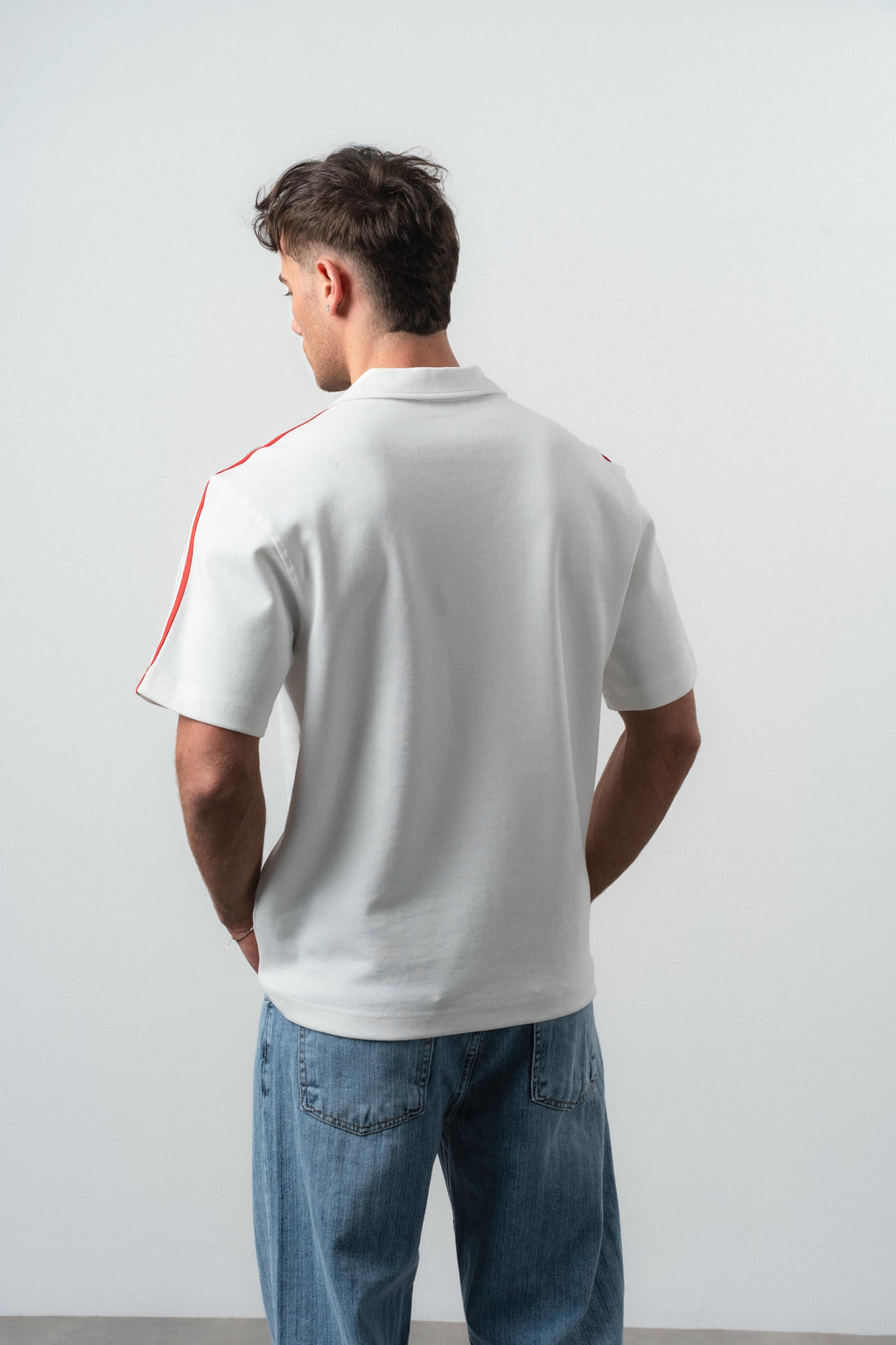 Italia Regular Fit Retro T-Shirt Ecru