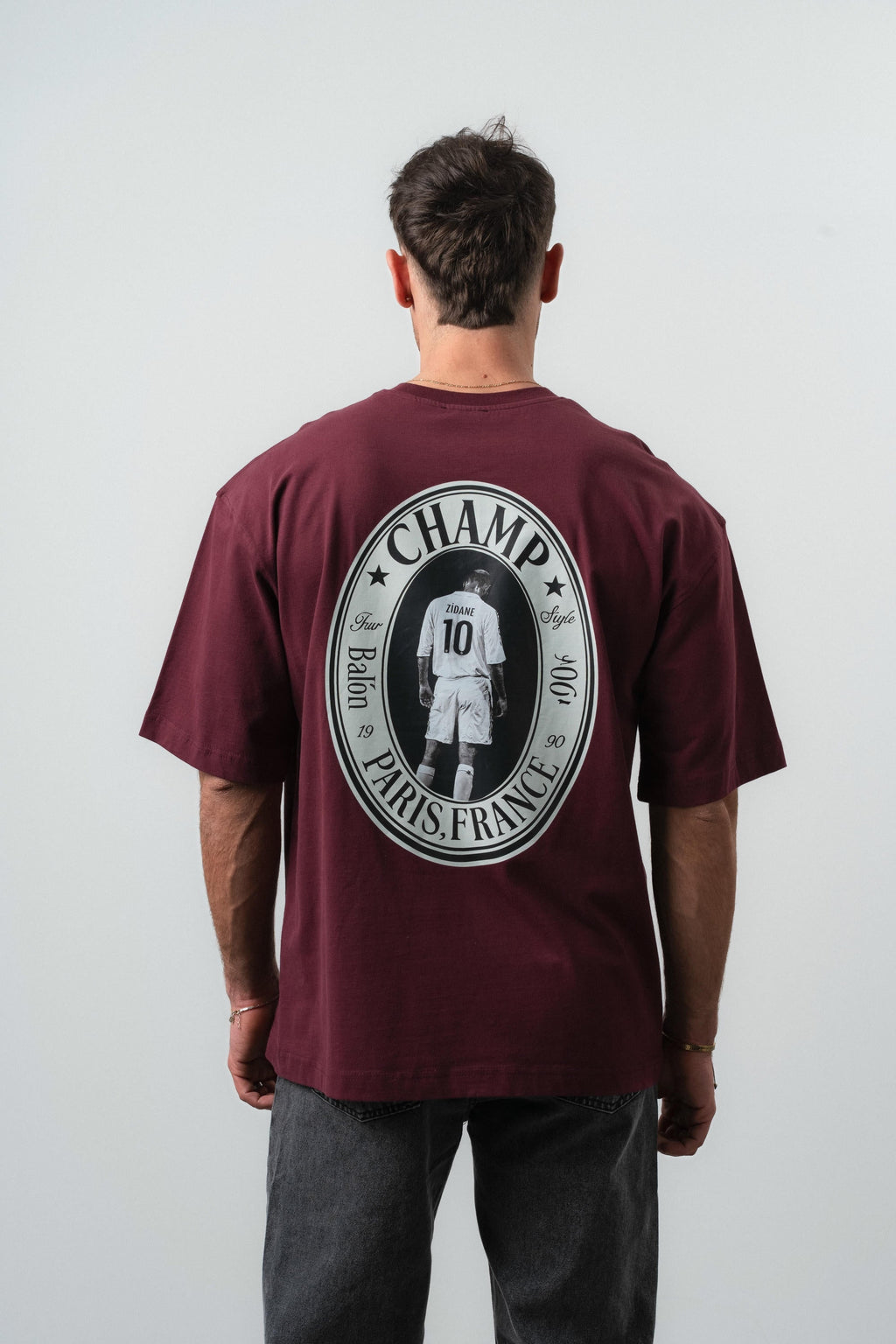 Zidane Oversized T-Shirt Burgundy