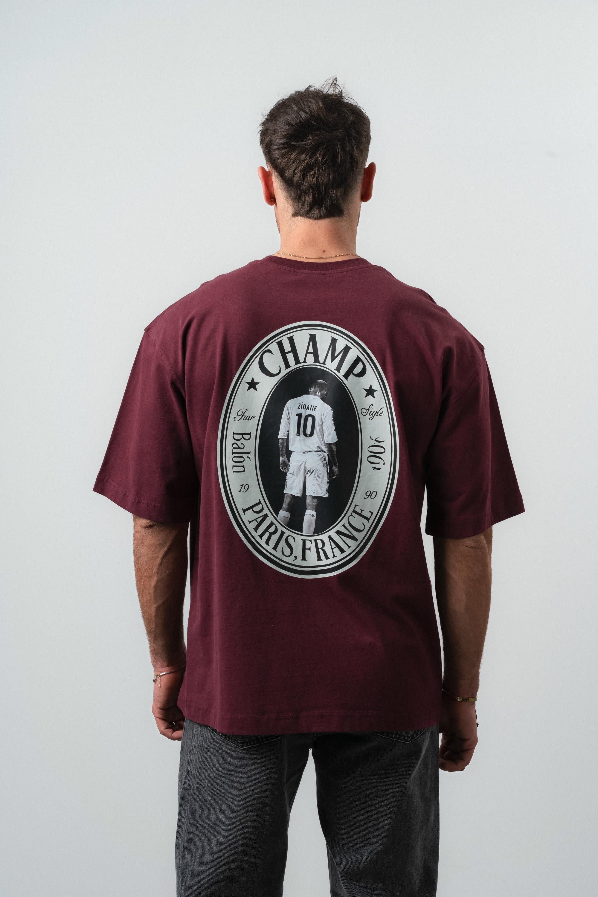 Zidane Oversized T-Shirt Burgundy