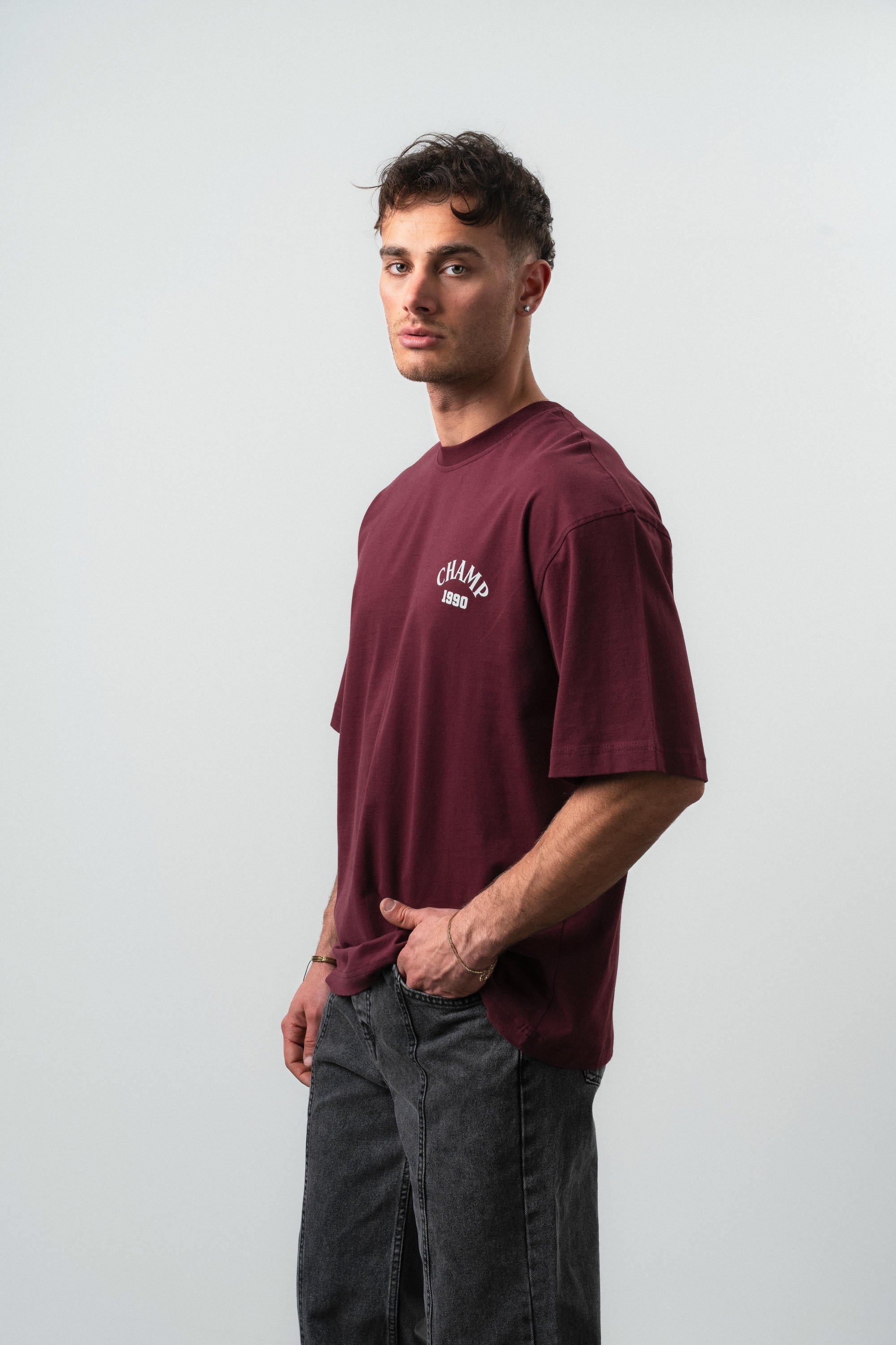 Zidane Oversized T-Shirt Burgundy
