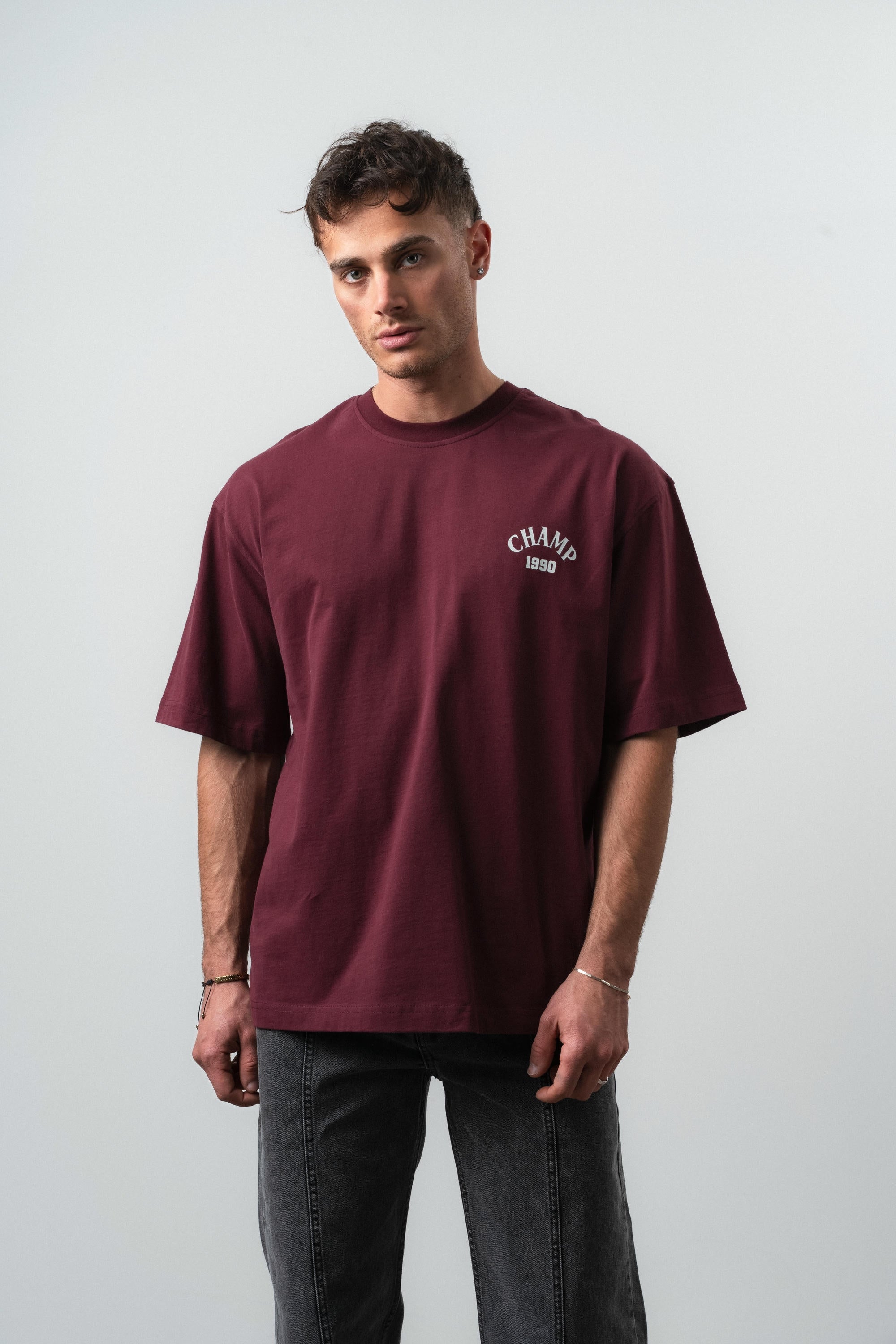 Zidane Oversized T-Shirt Burgundy