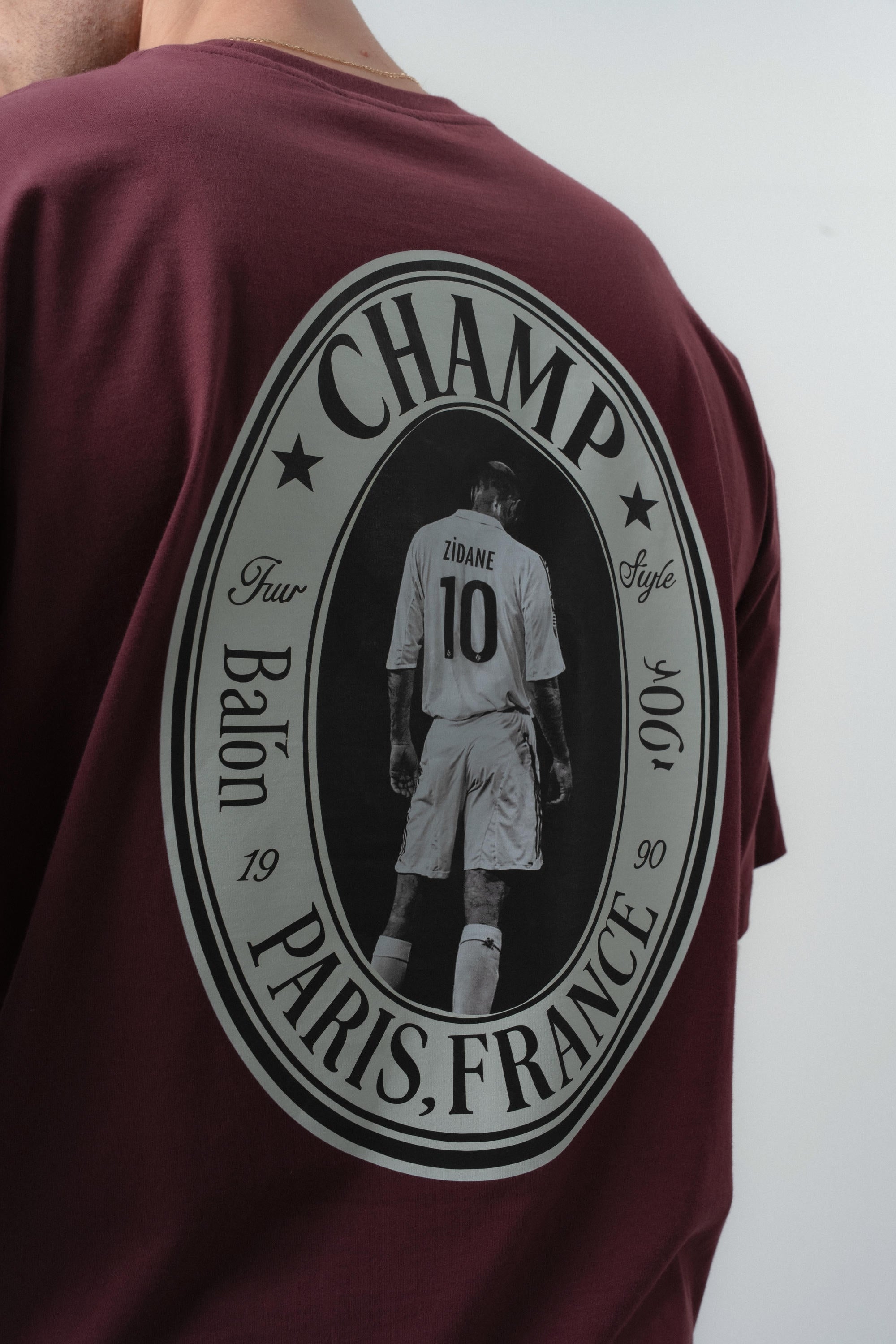 Zidane Oversized T-Shirt Burgundy
