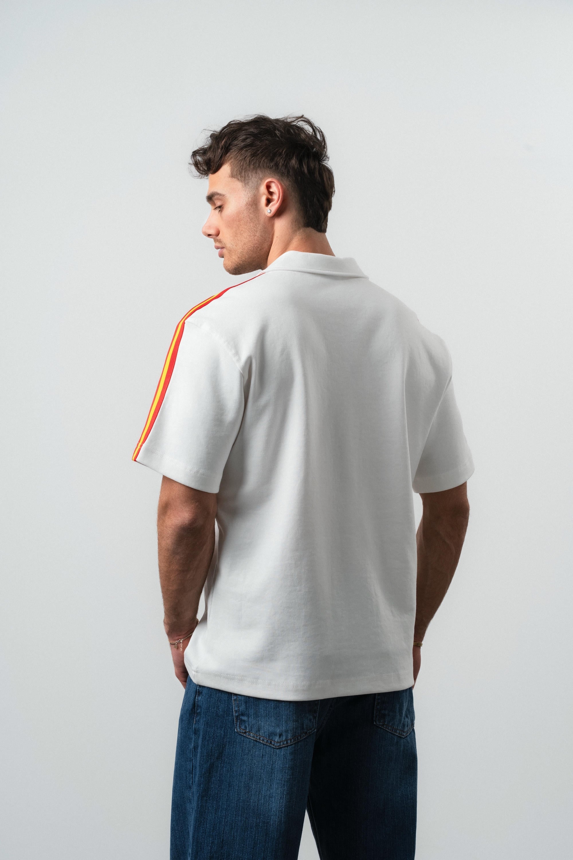 Spain Regular Fit Retro T-Shirt Ecru