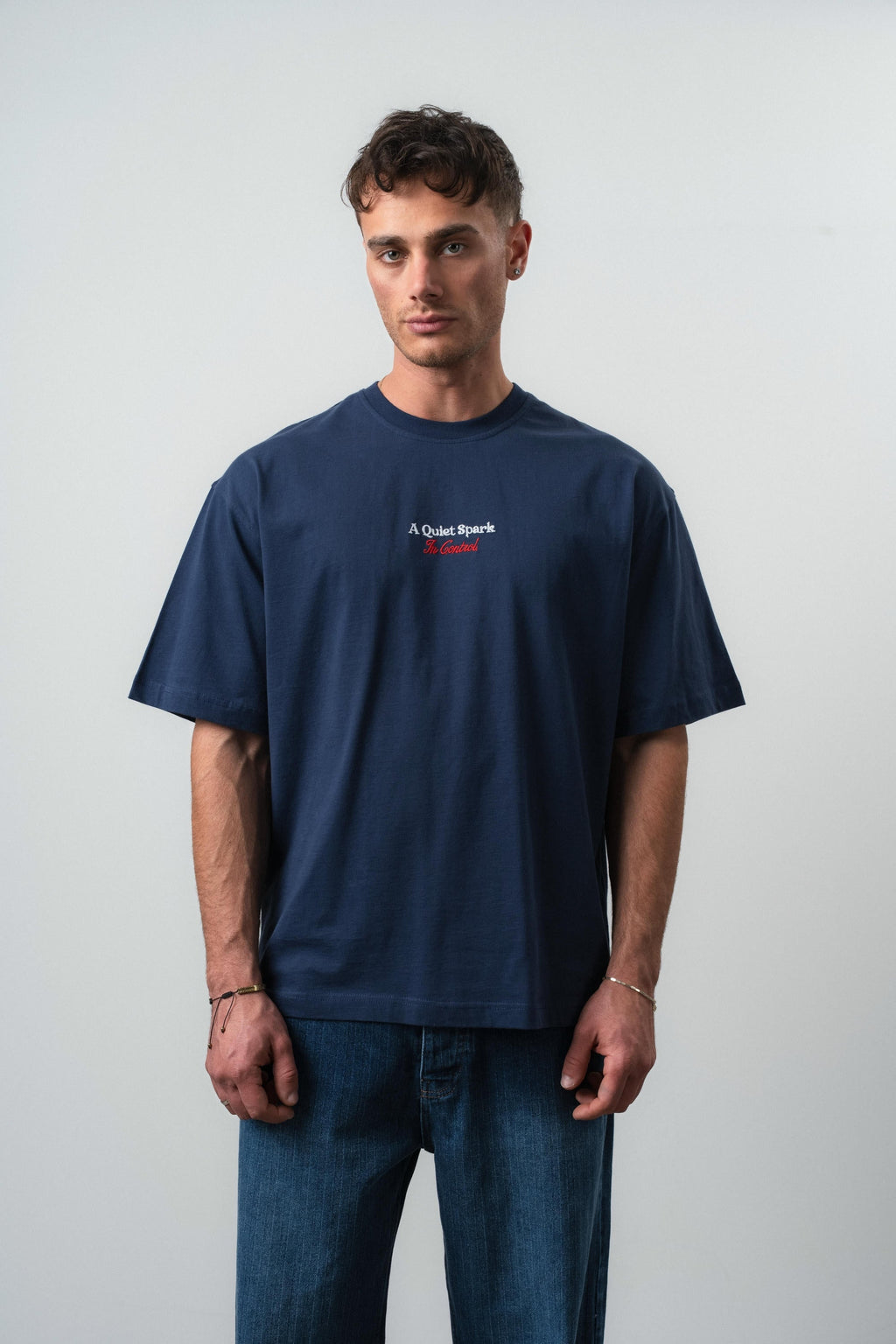 Spark Oversized T-Shirt Navy