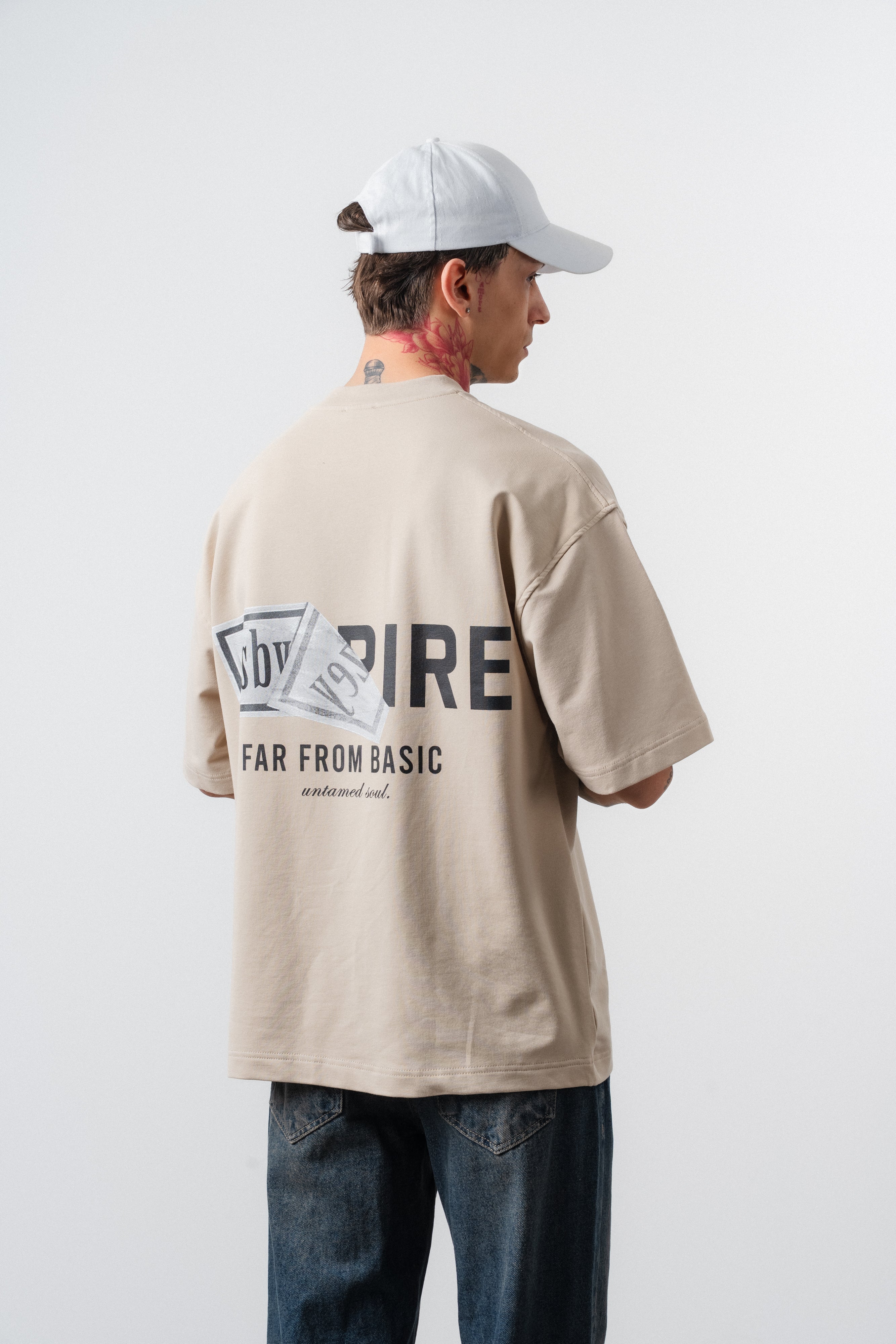 Respire x Itsbyzey Oversized T-Shirt Beige