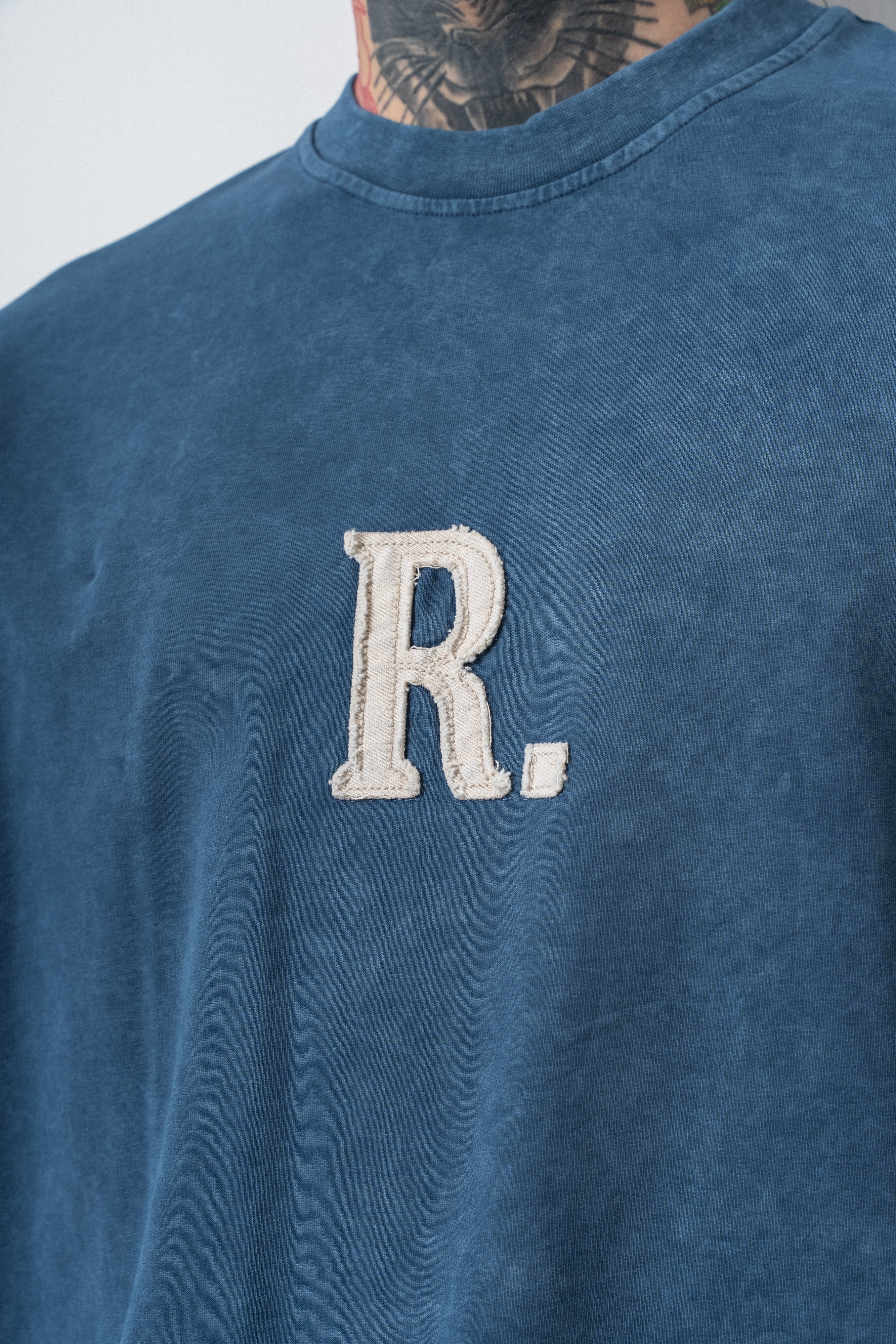 Revere Washed Oversized T-Shirt Navy