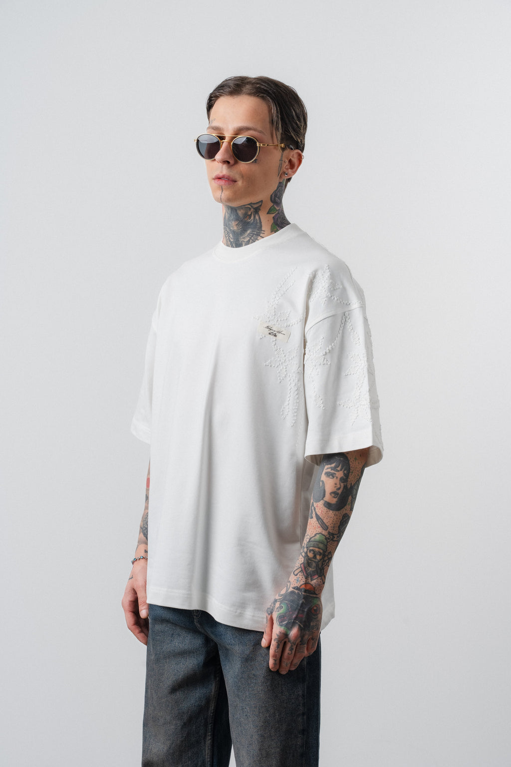 Min x Itsbyzey Oversized T-Shirt Ecru
