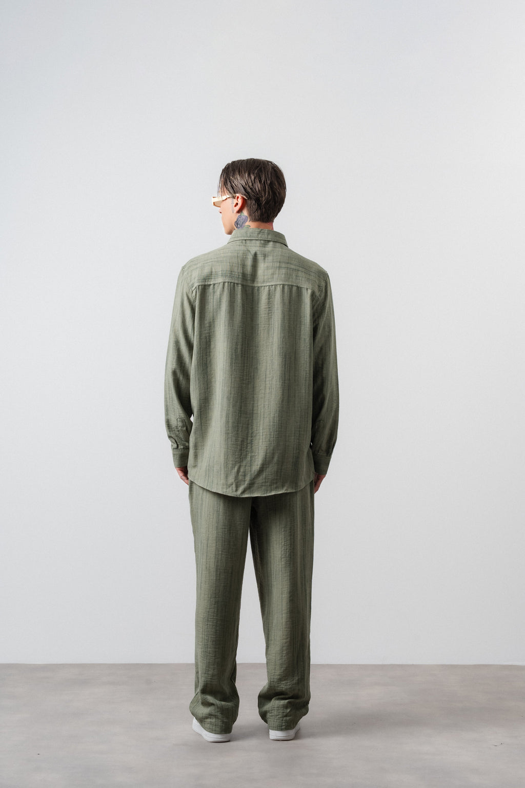 R Embroidered Oversized Tracksuit Pastel Green