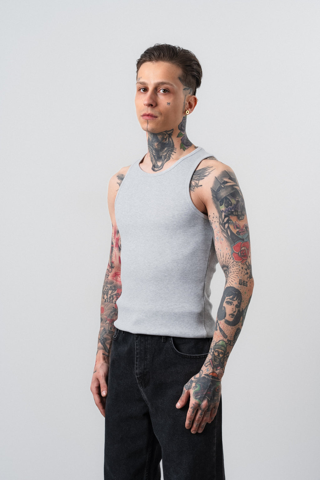 Tank Top Snow Melange