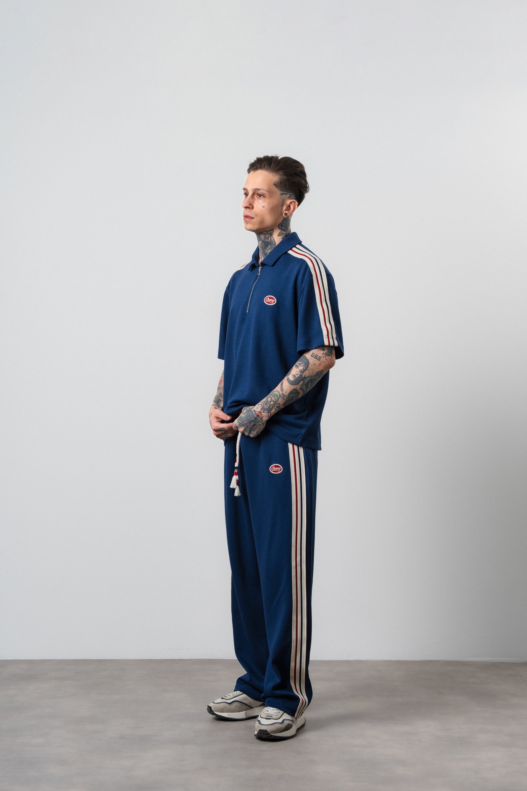 Champ Striped Regular Fit Tracksuit Navy