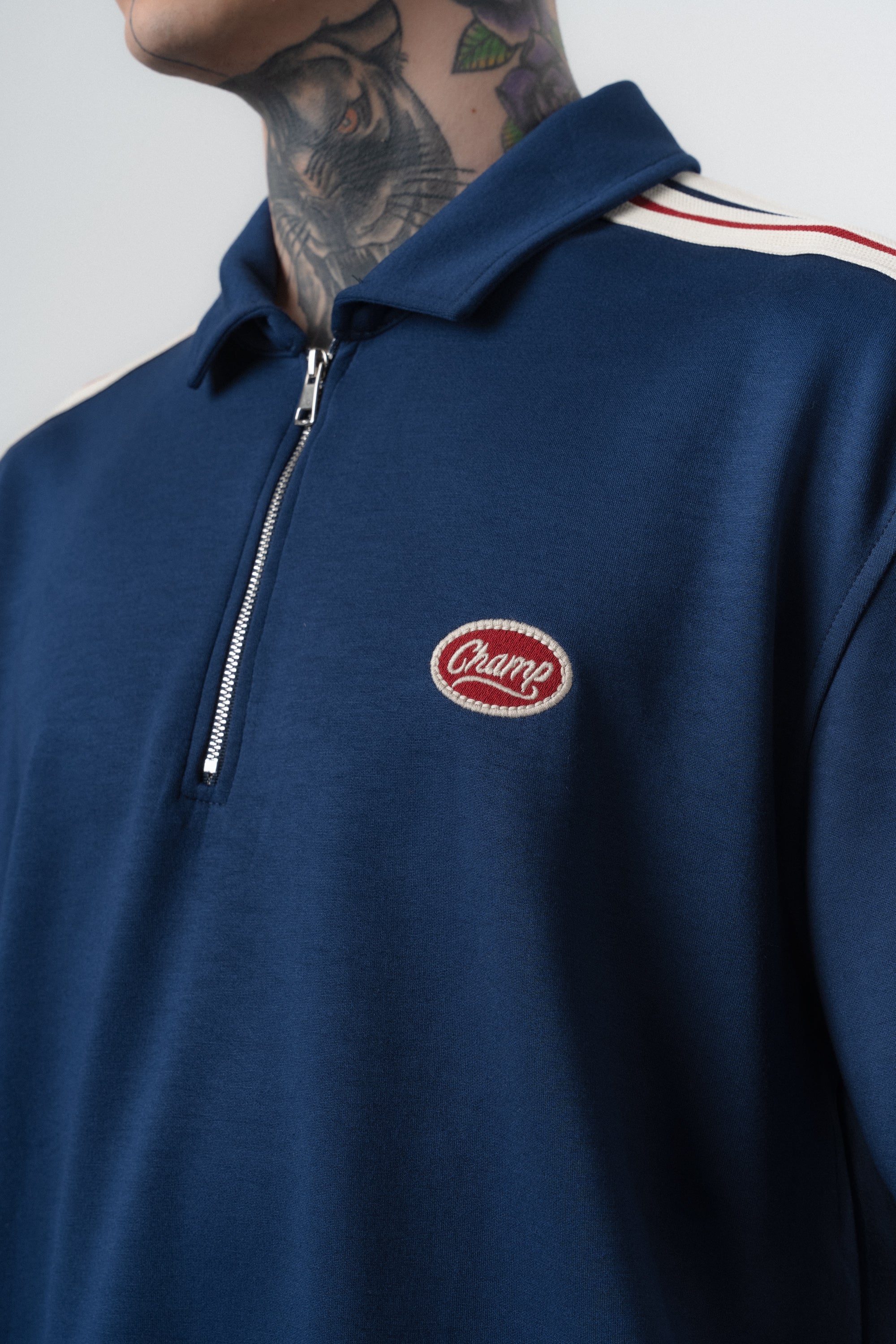 Champ Striped Regular Fit Tracksuit Navy