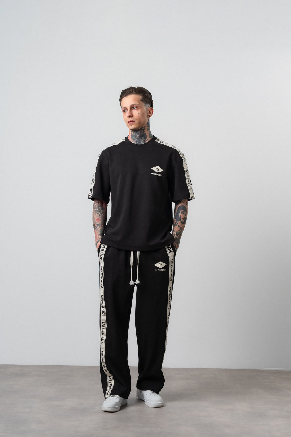 FFB Striped Regular Fit Tracksuit Black