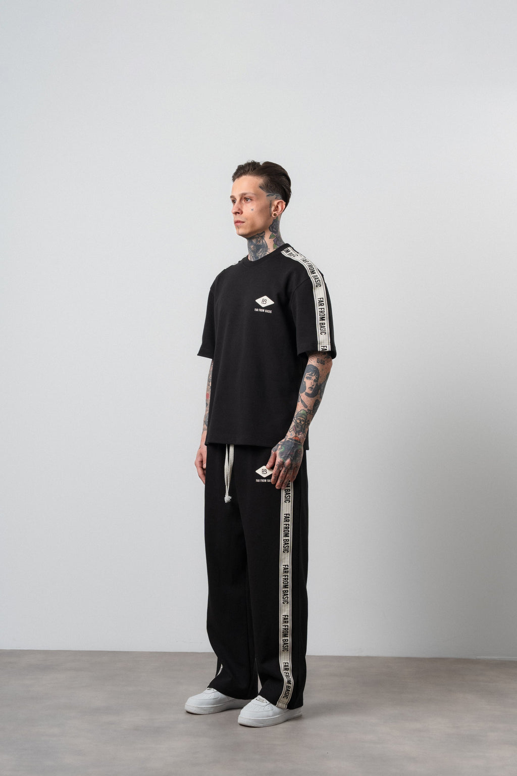 FFB Striped Regular Fit Tracksuit Black
