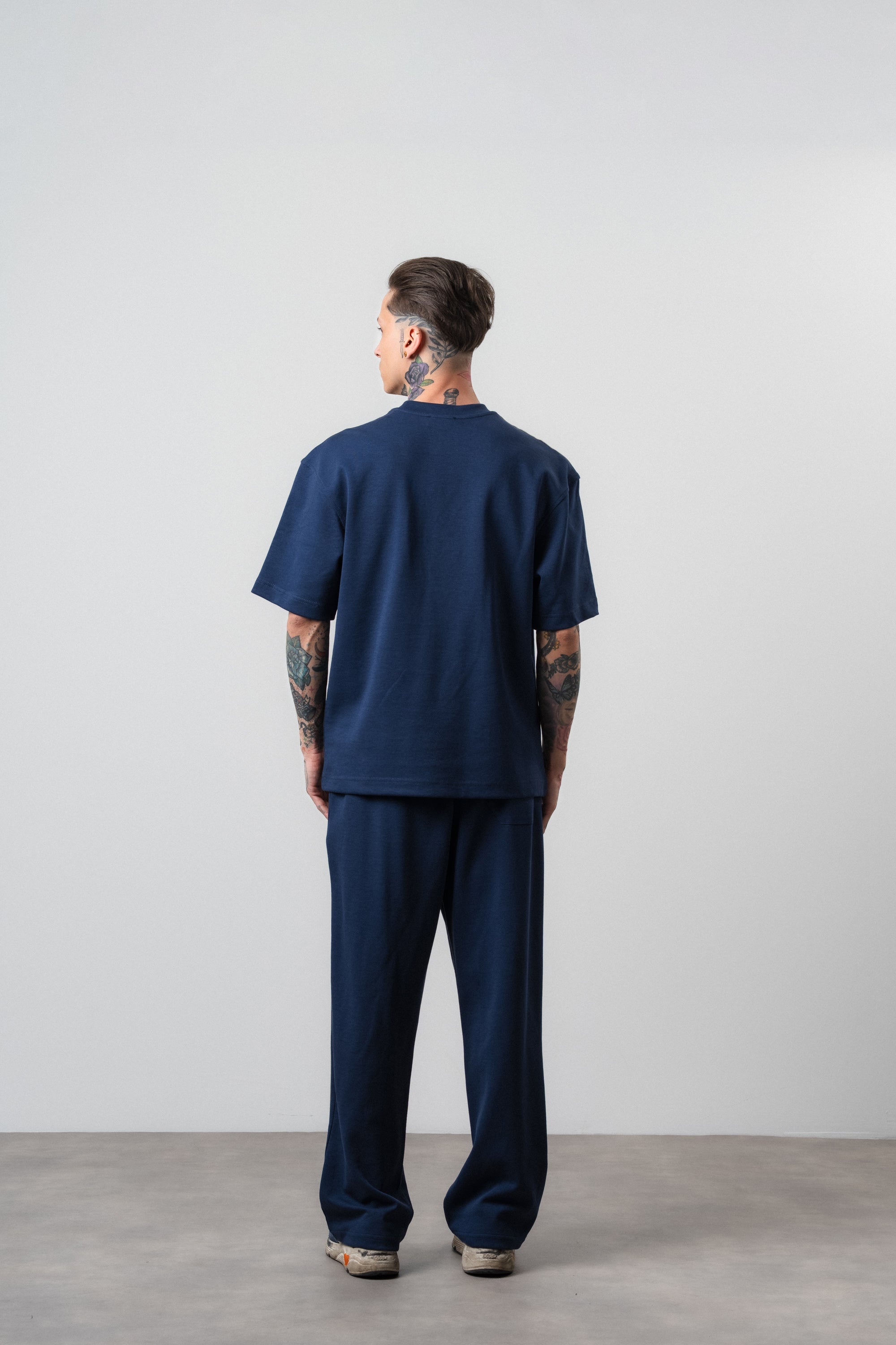 FFB Striped Regular Fit Tracksuit Navy