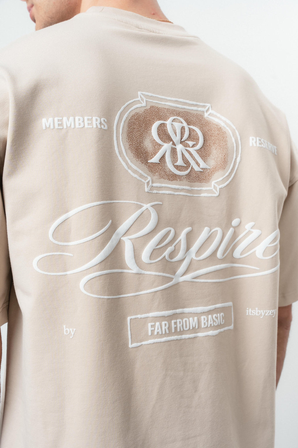 RR Oversized T-Shirt Beige