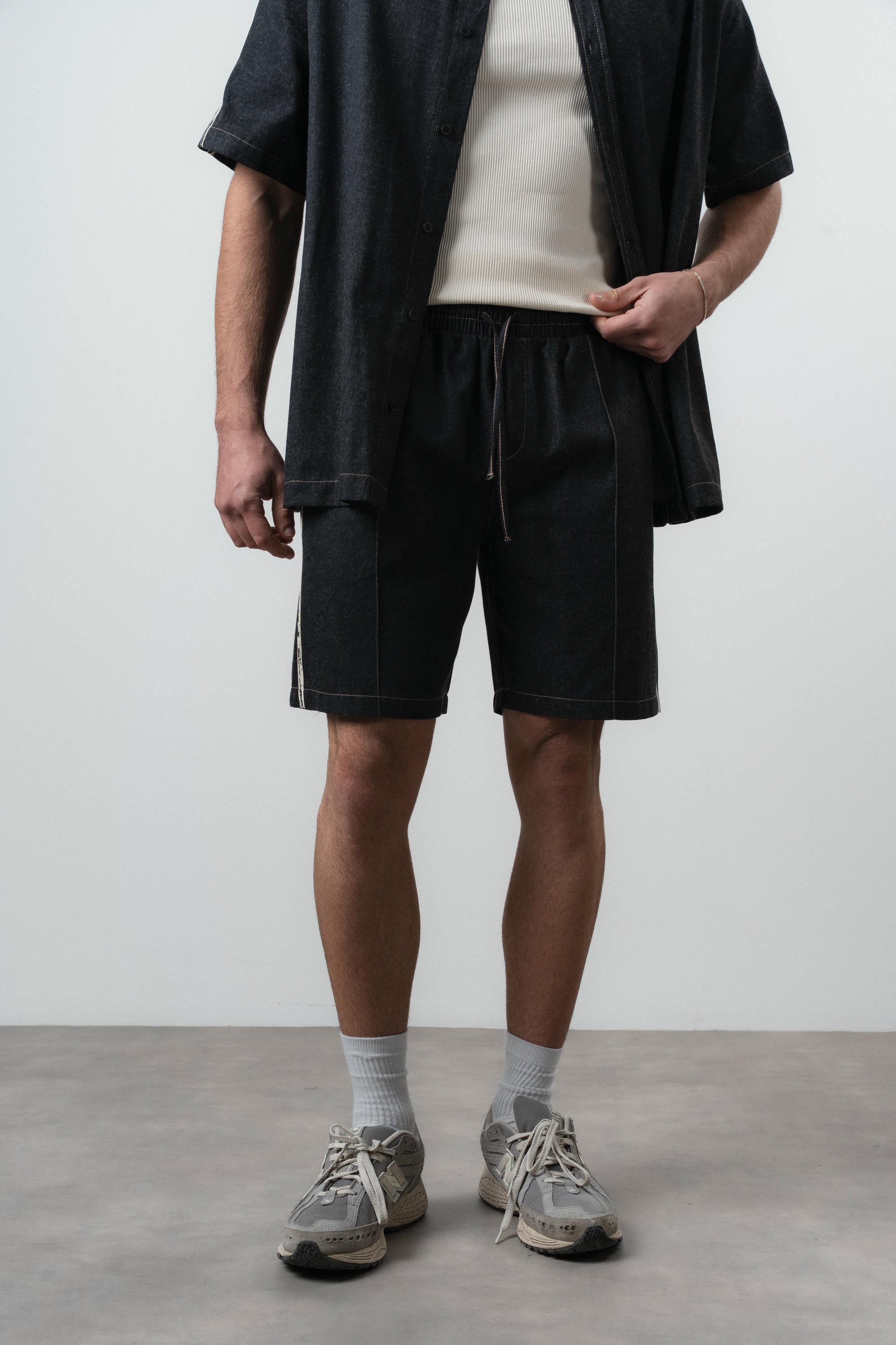 Denim Short Black
