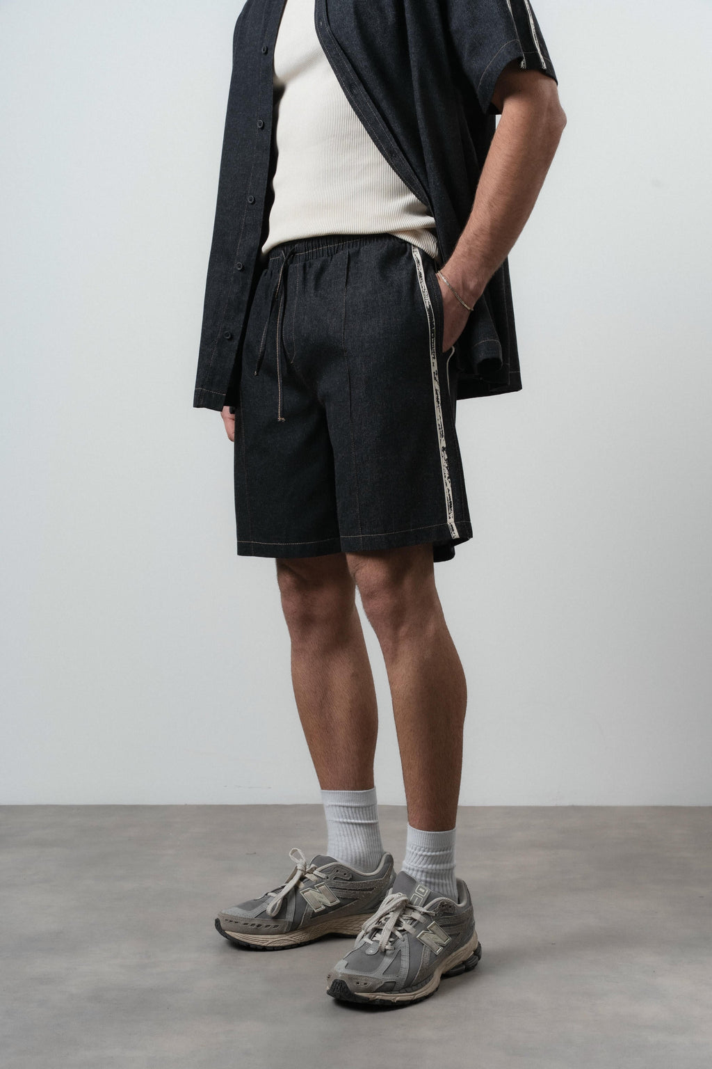 Denim Short Black
