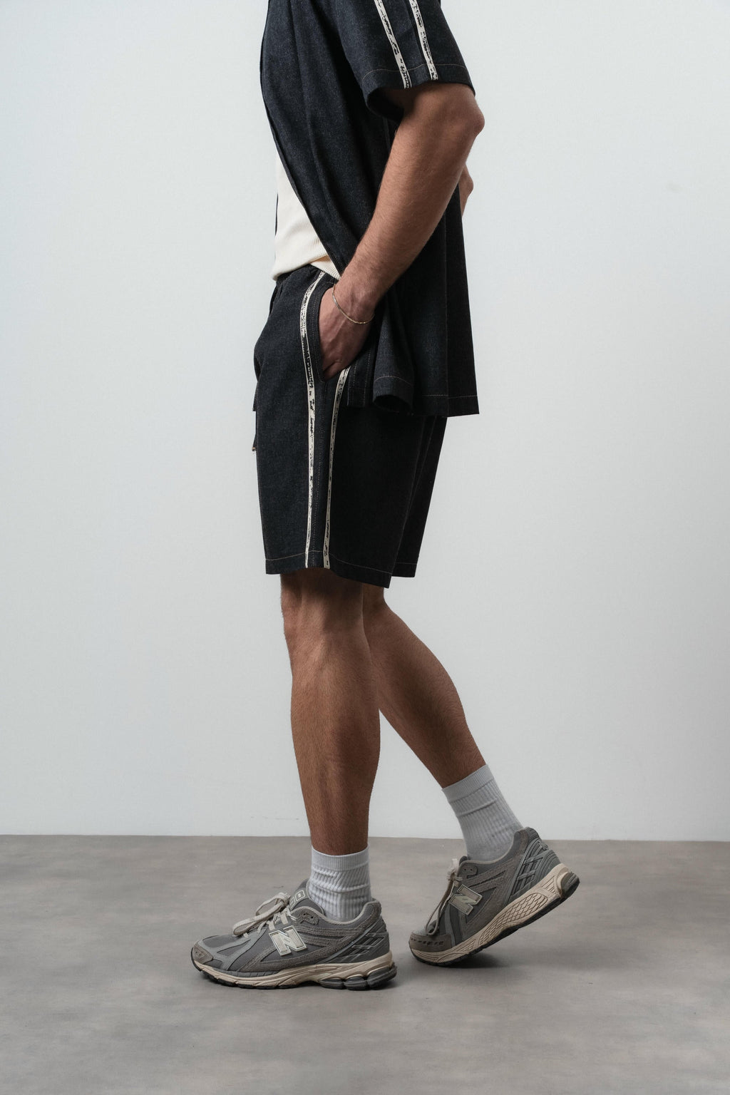 Denim Short Black