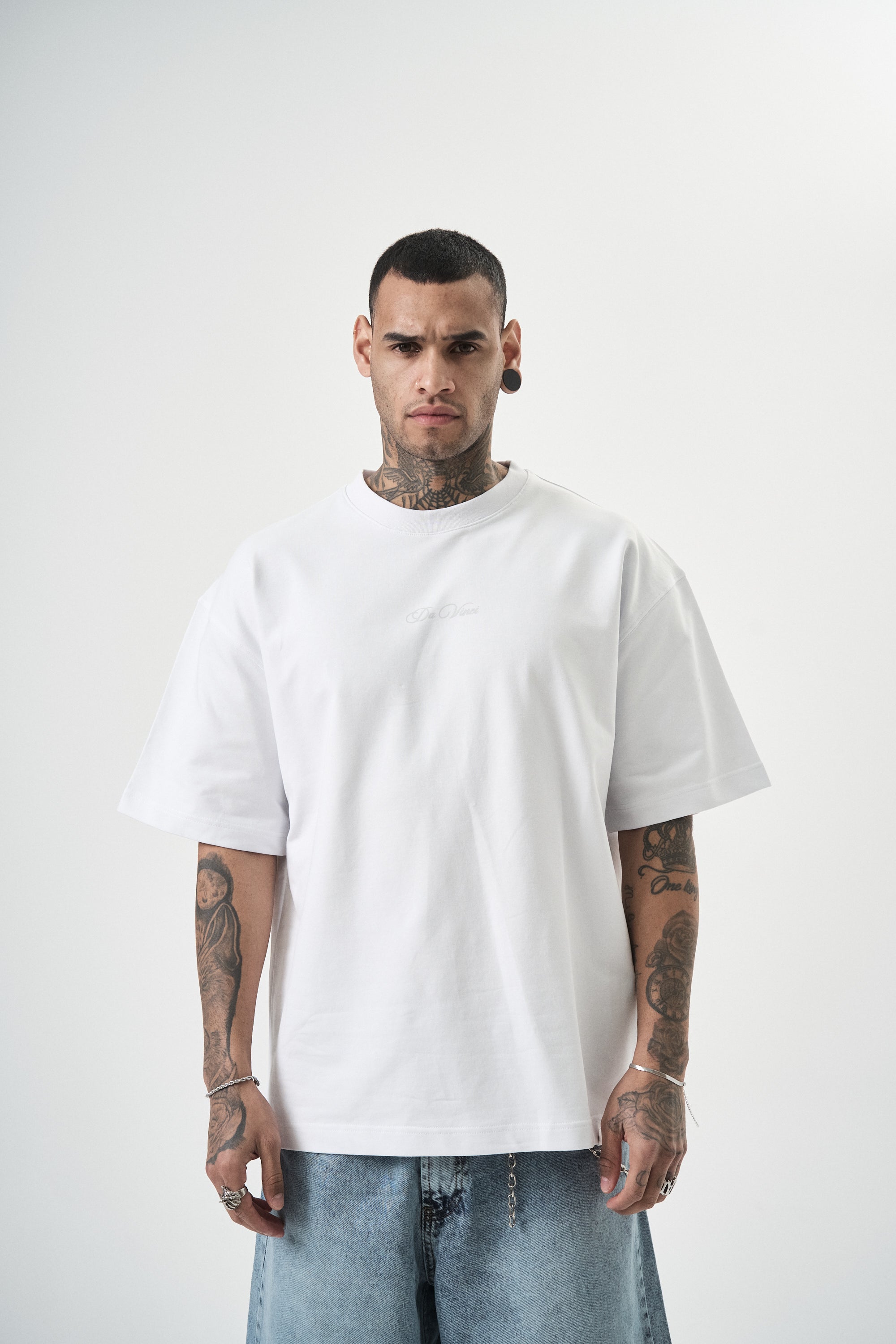 Da Vinci Oversized T-Shirt White