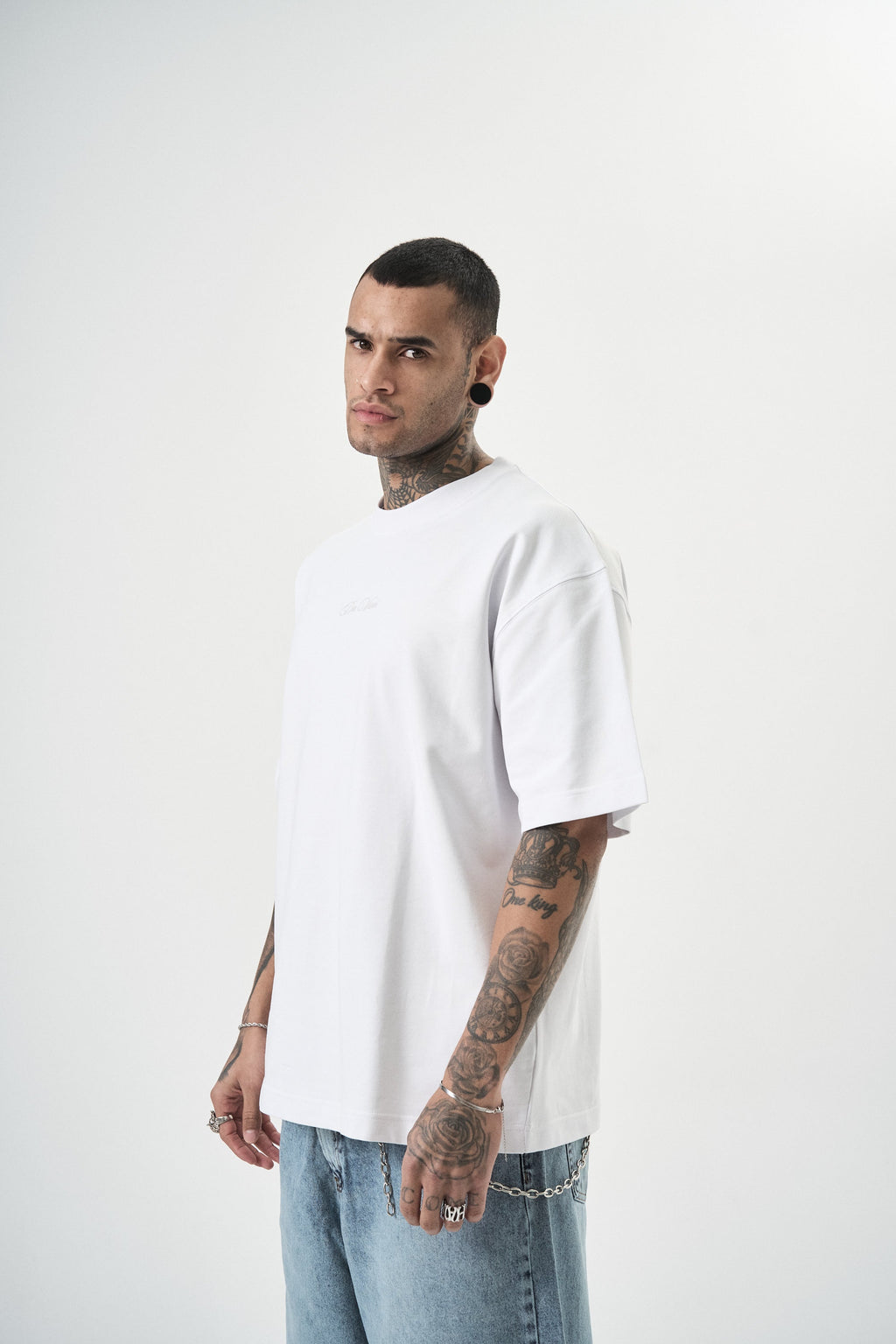Da Vinci Oversized T-Shirt White