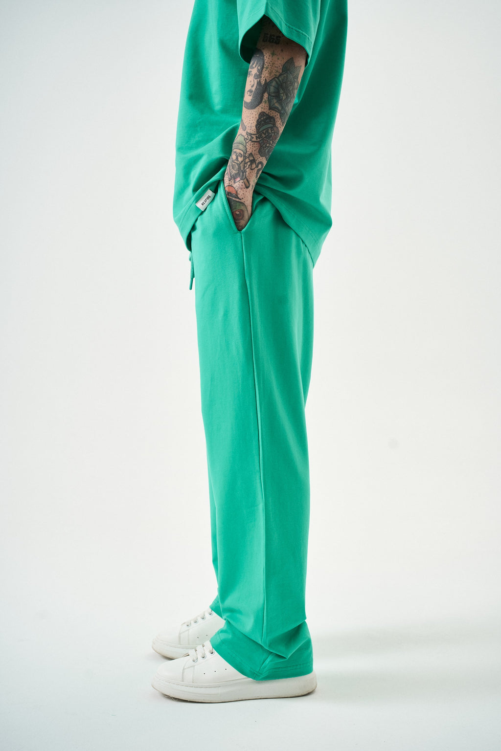 Basic Baggy Sweatpant Green
