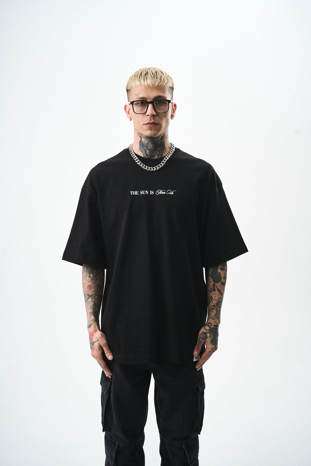 Palm Oversized T-Shirt Black